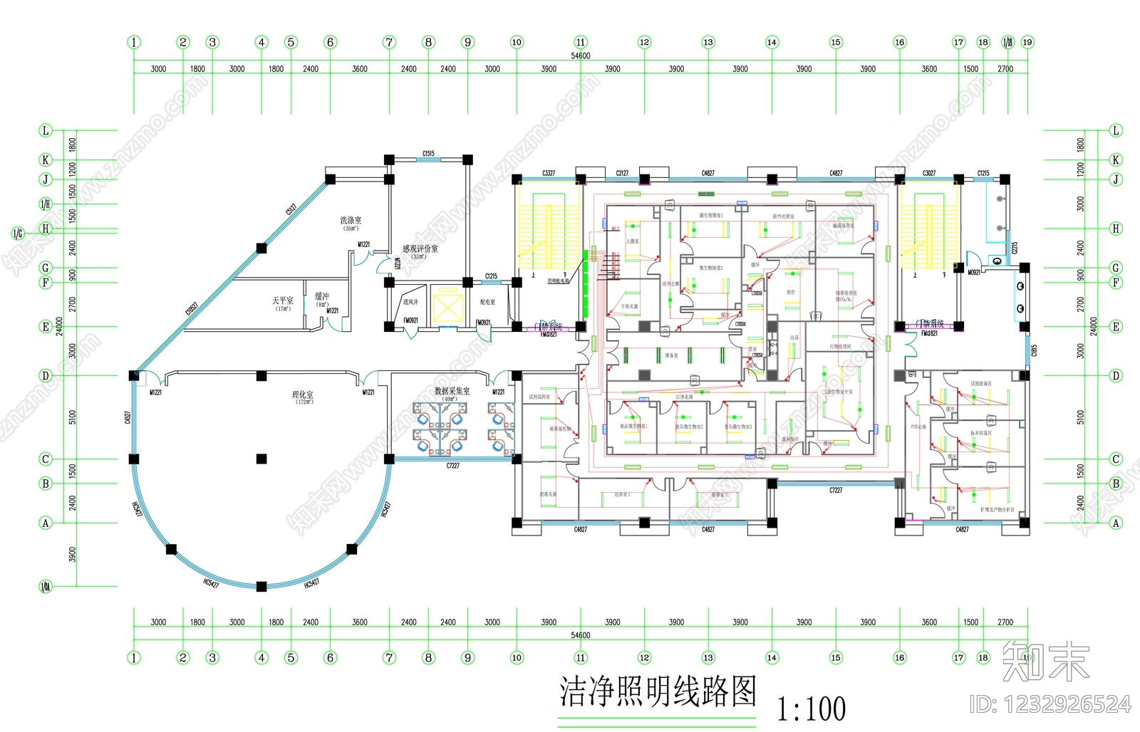 实验室cad施工图下载【ID:1232926524】