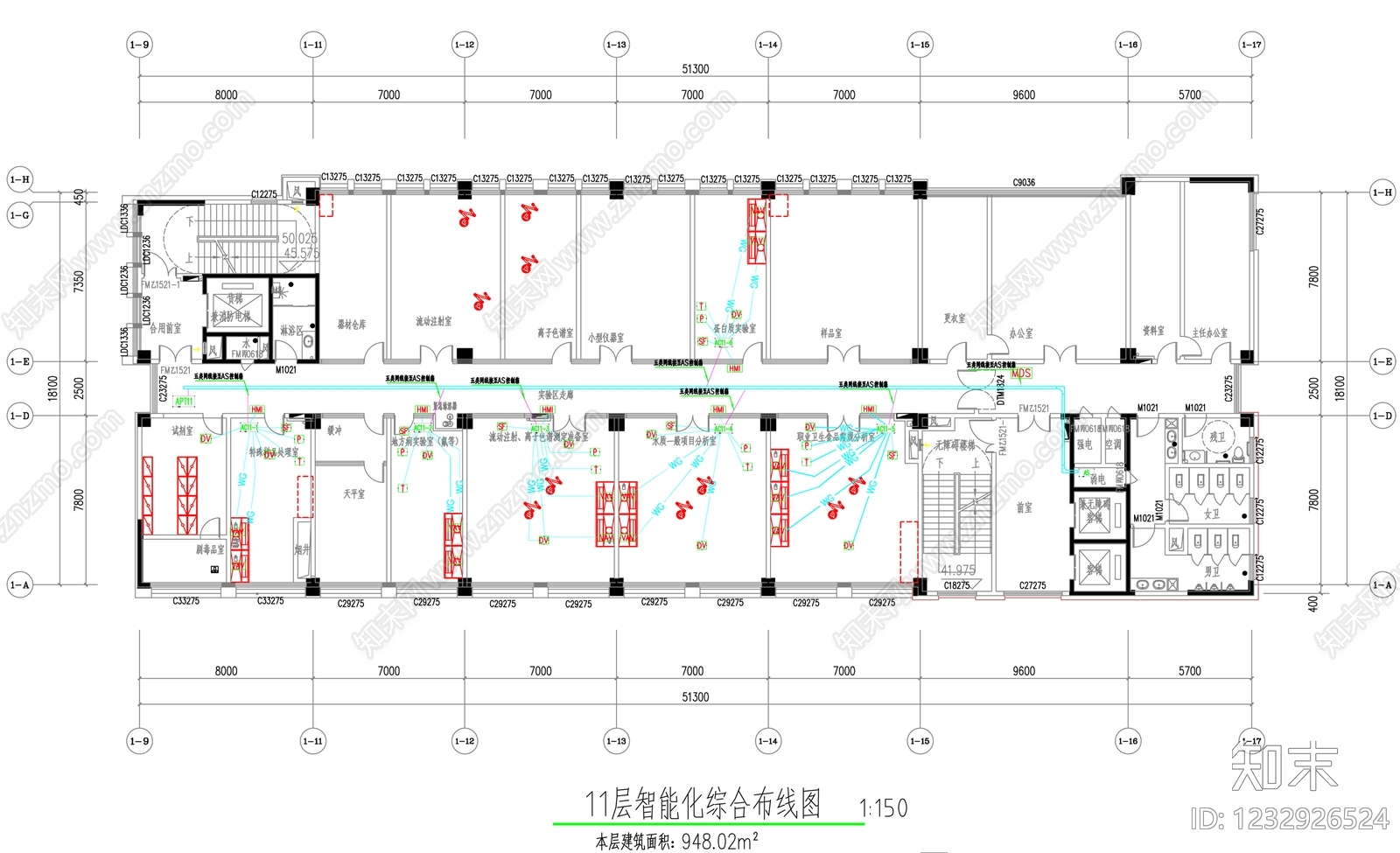 实验室cad施工图下载【ID:1232926524】