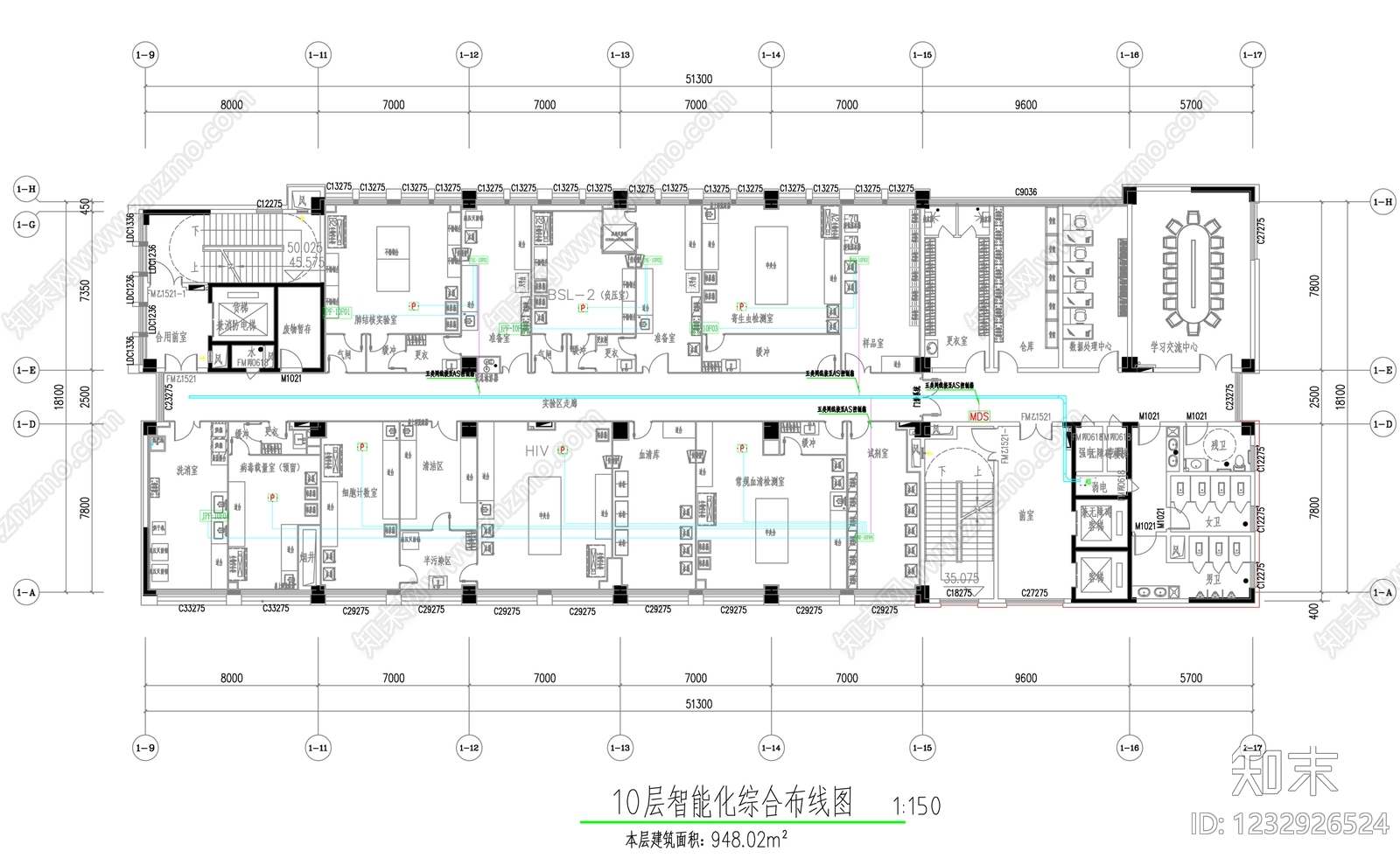 实验室cad施工图下载【ID:1232926524】
