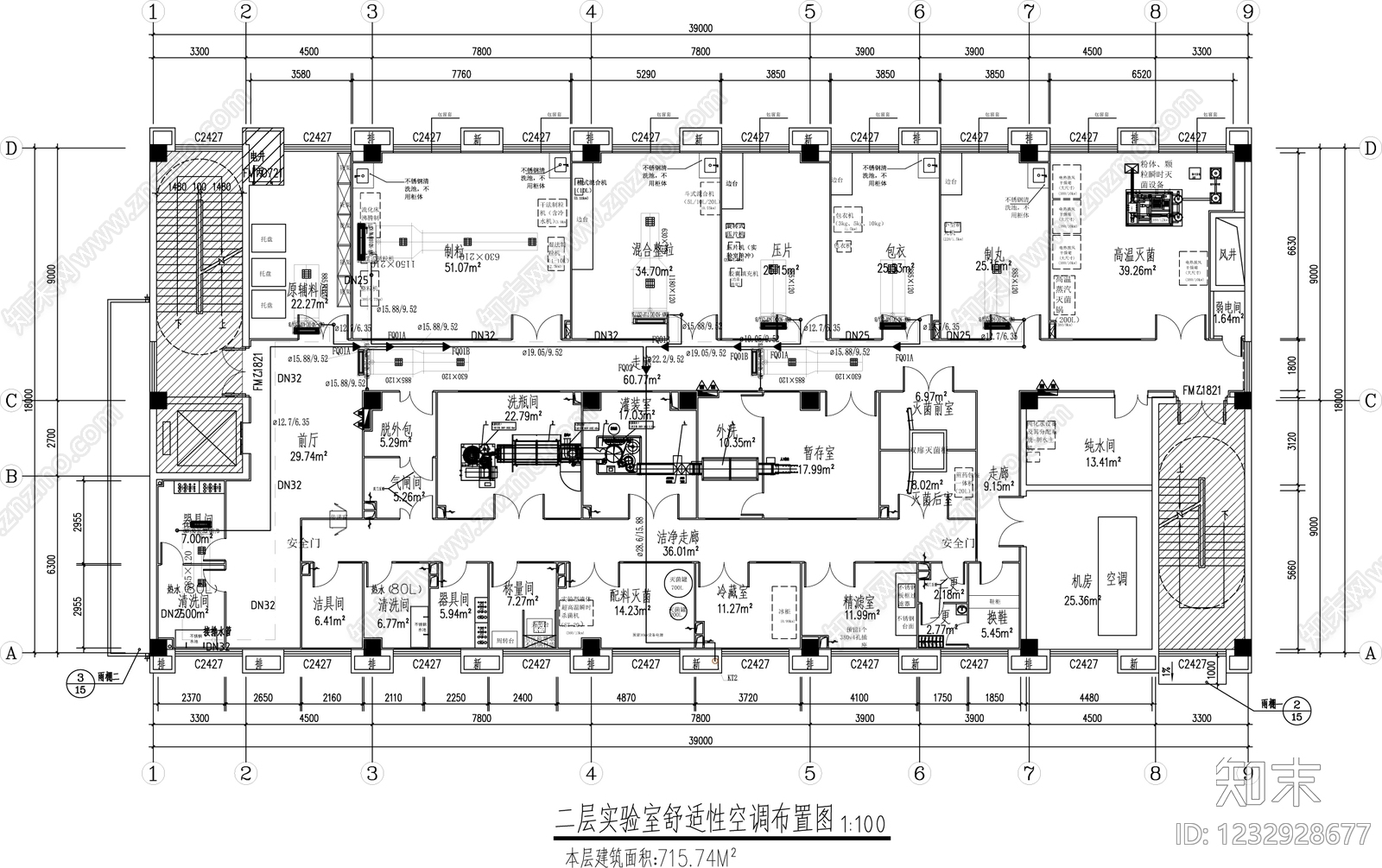 实验室cad施工图下载【ID:1232928677】