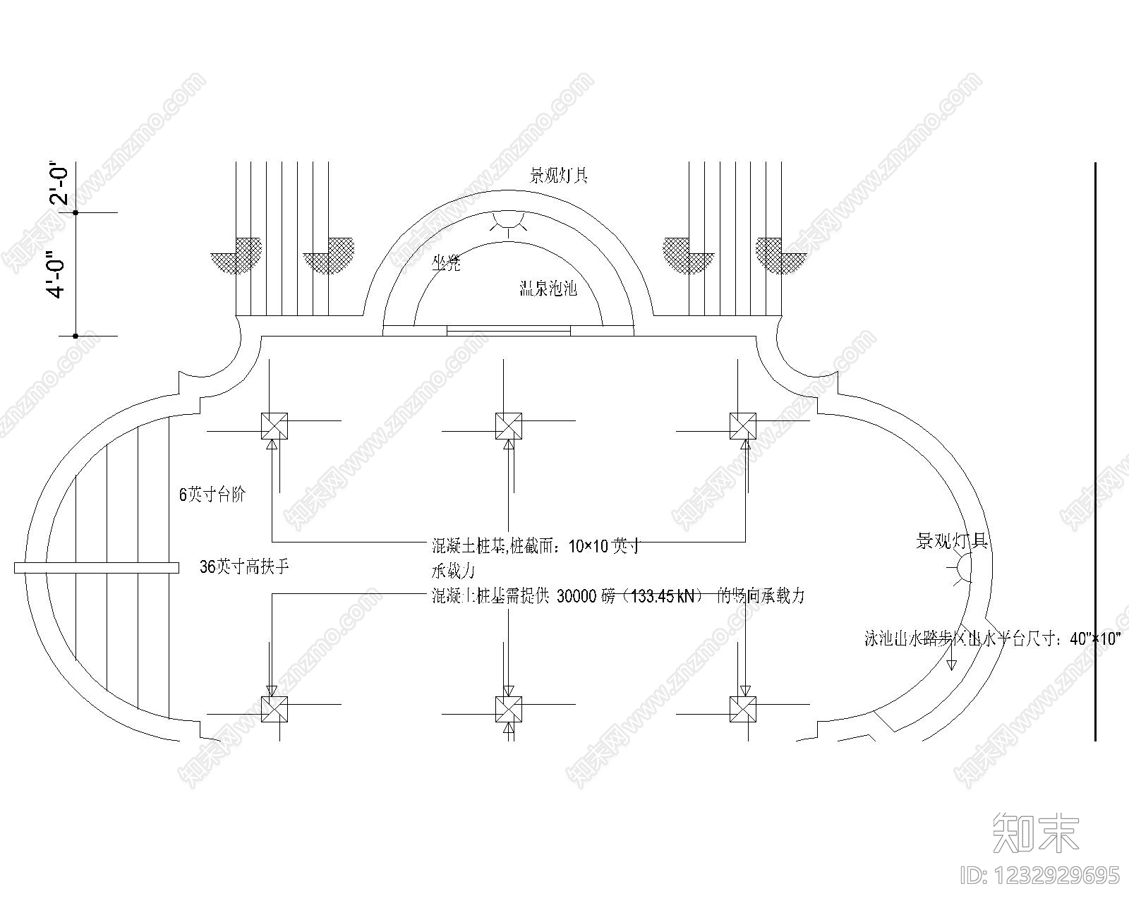 游泳馆建筑cad施工图下载【ID:1232929695】