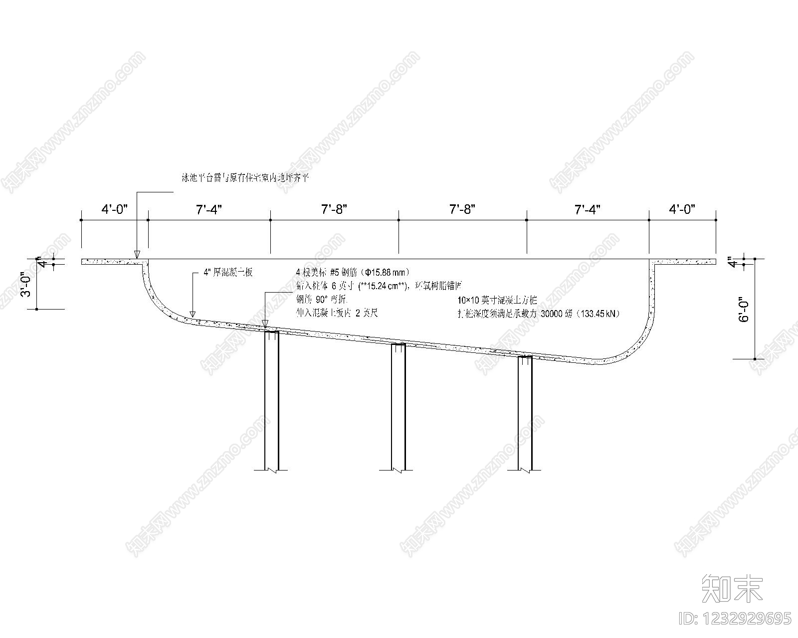 游泳馆建筑cad施工图下载【ID:1232929695】