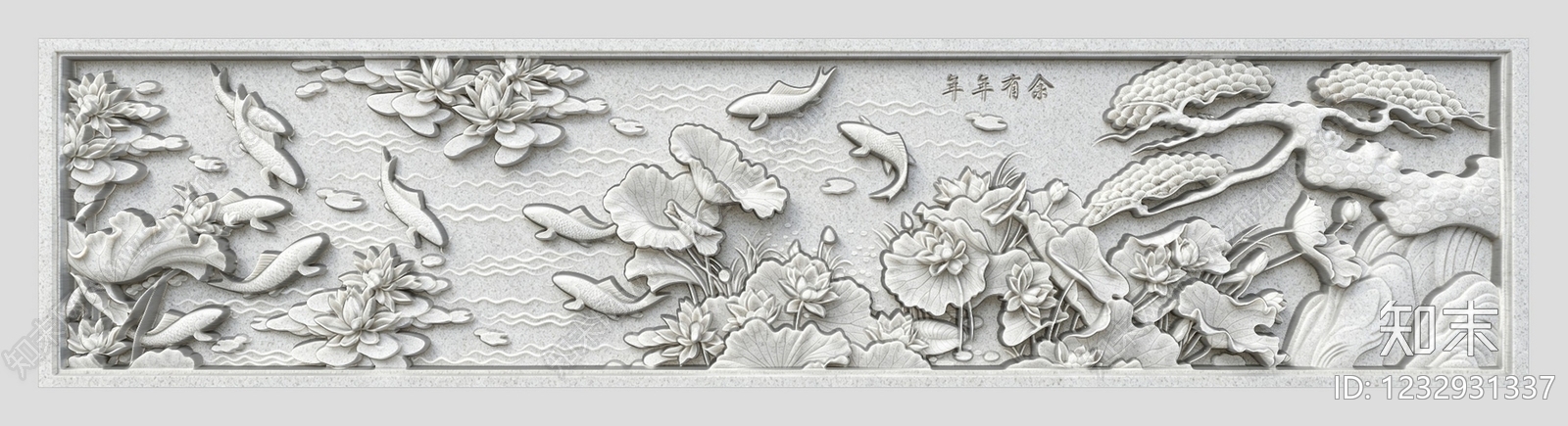 中式浮雕SU模型下载【ID:1232931337】