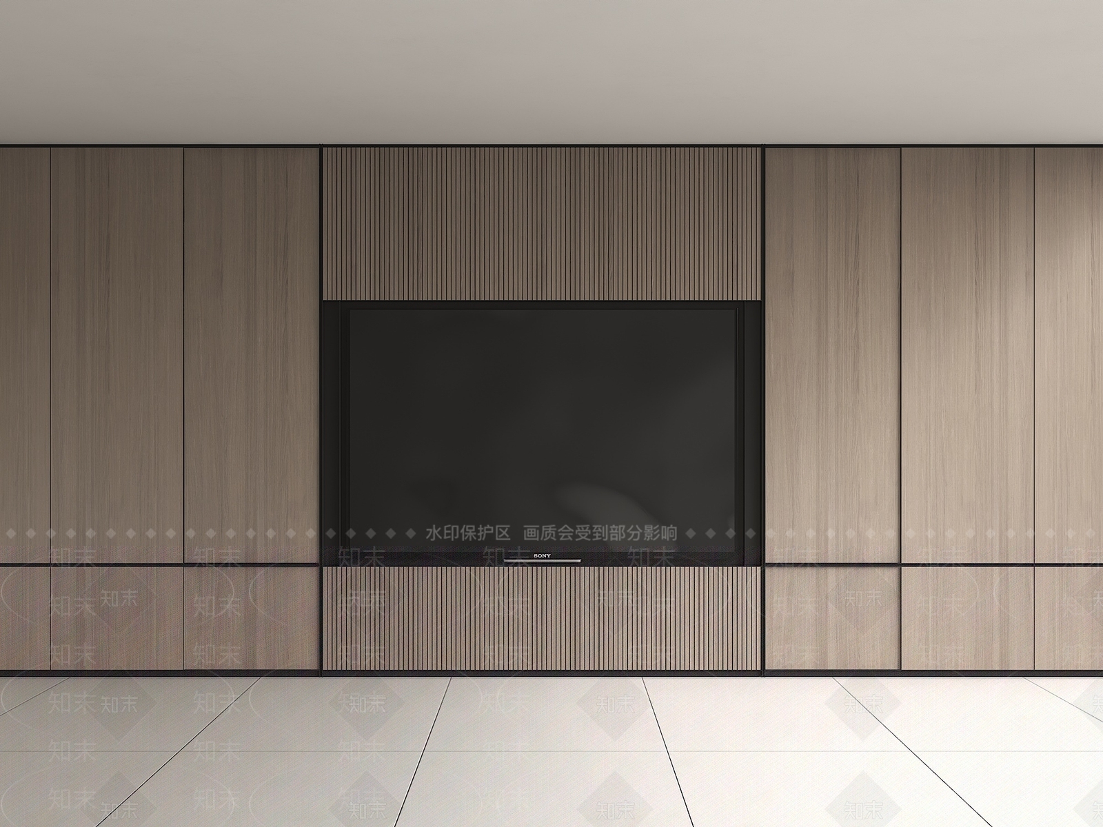 意式极简电视背景墙3D模型下载【ID:1232933754】