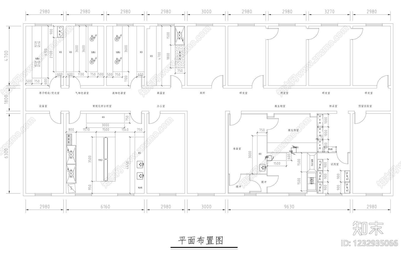 实验室cad施工图下载【ID:1232935066】