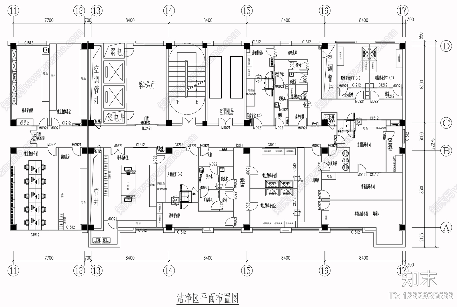 实验室cad施工图下载【ID:1232935633】