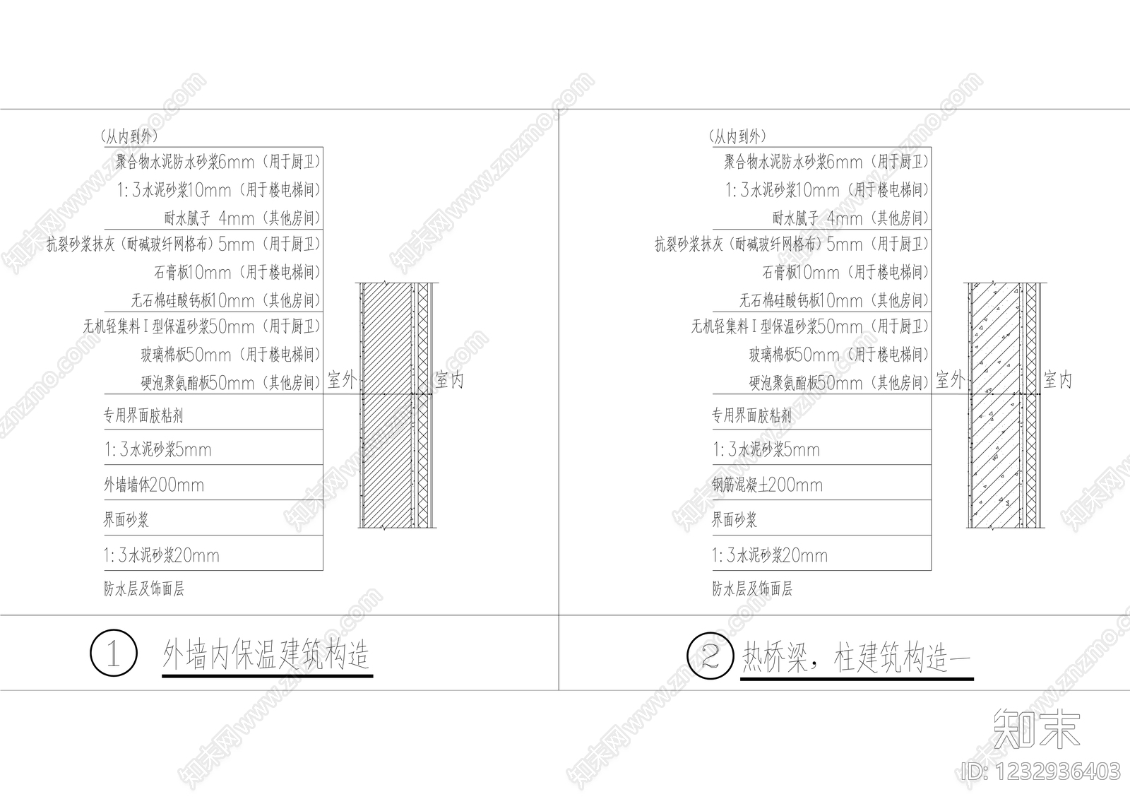 建筑综合节点cad施工图下载【ID:1232936403】