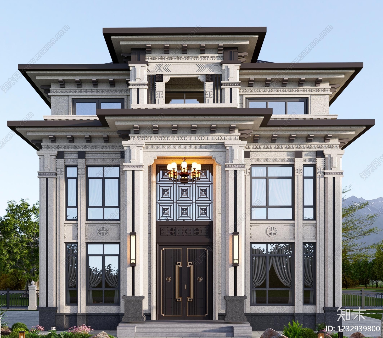 别墅建筑cad施工图下载【ID:1232939800】