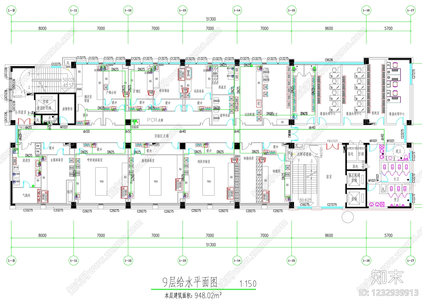 实验室cad施工图下载【ID:1232939913】