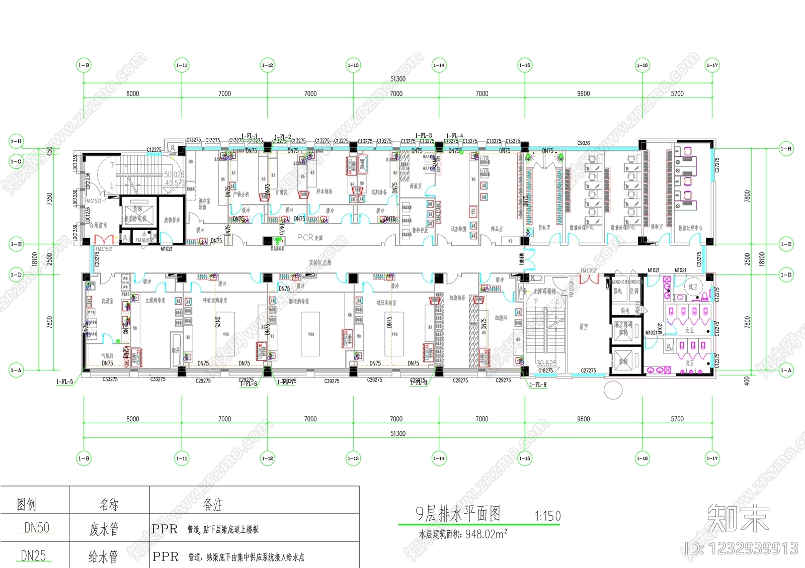 实验室cad施工图下载【ID:1232939913】