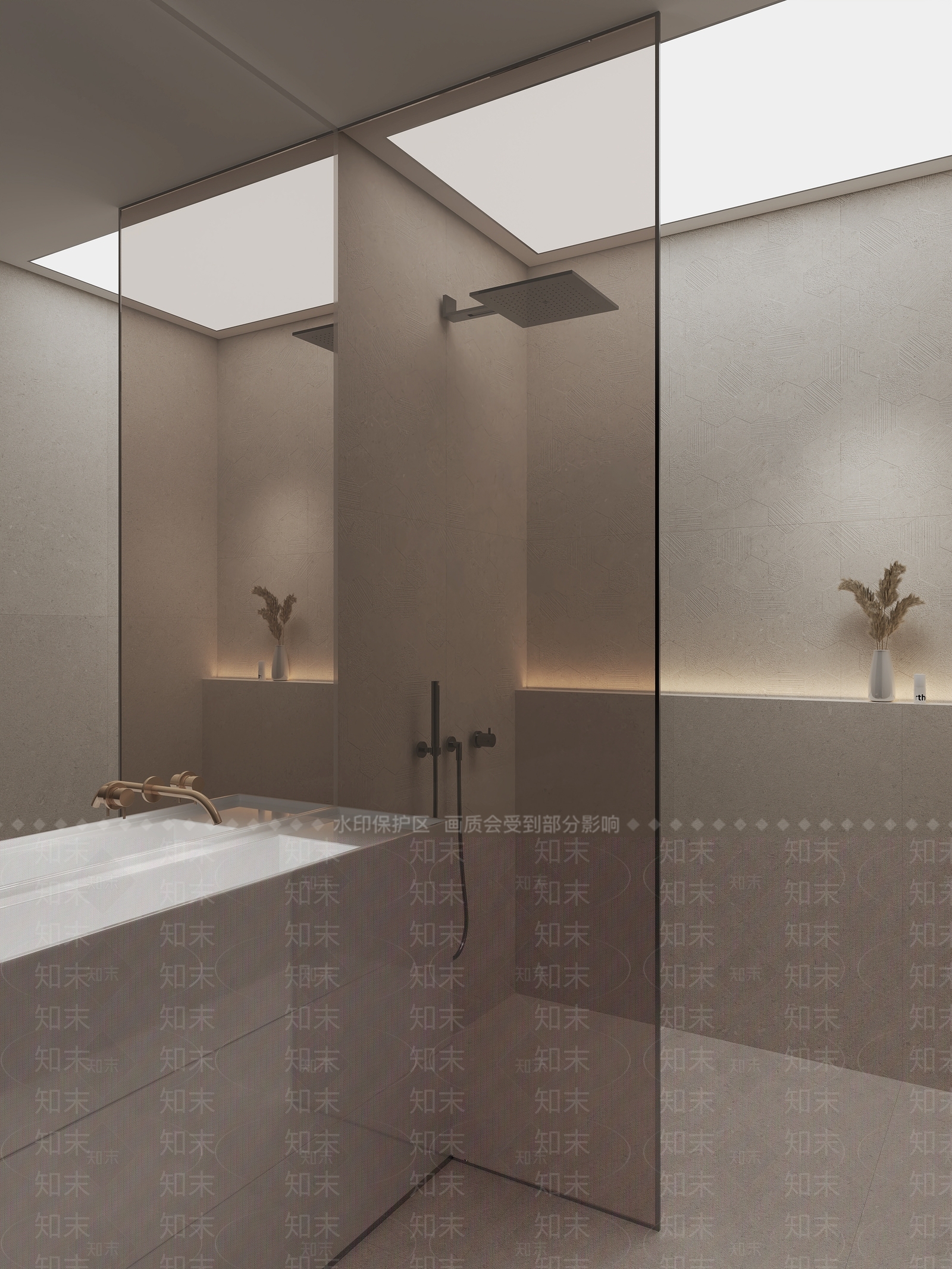 意式极简卫生间3D模型下载【ID:1232940619】