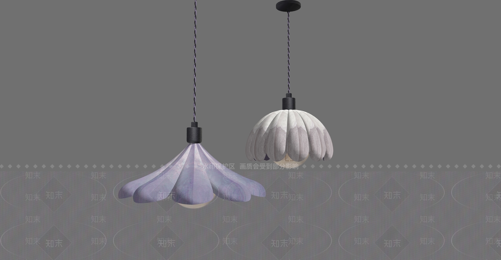 现代艺术吊灯SU模型下载【ID:1232945607】
