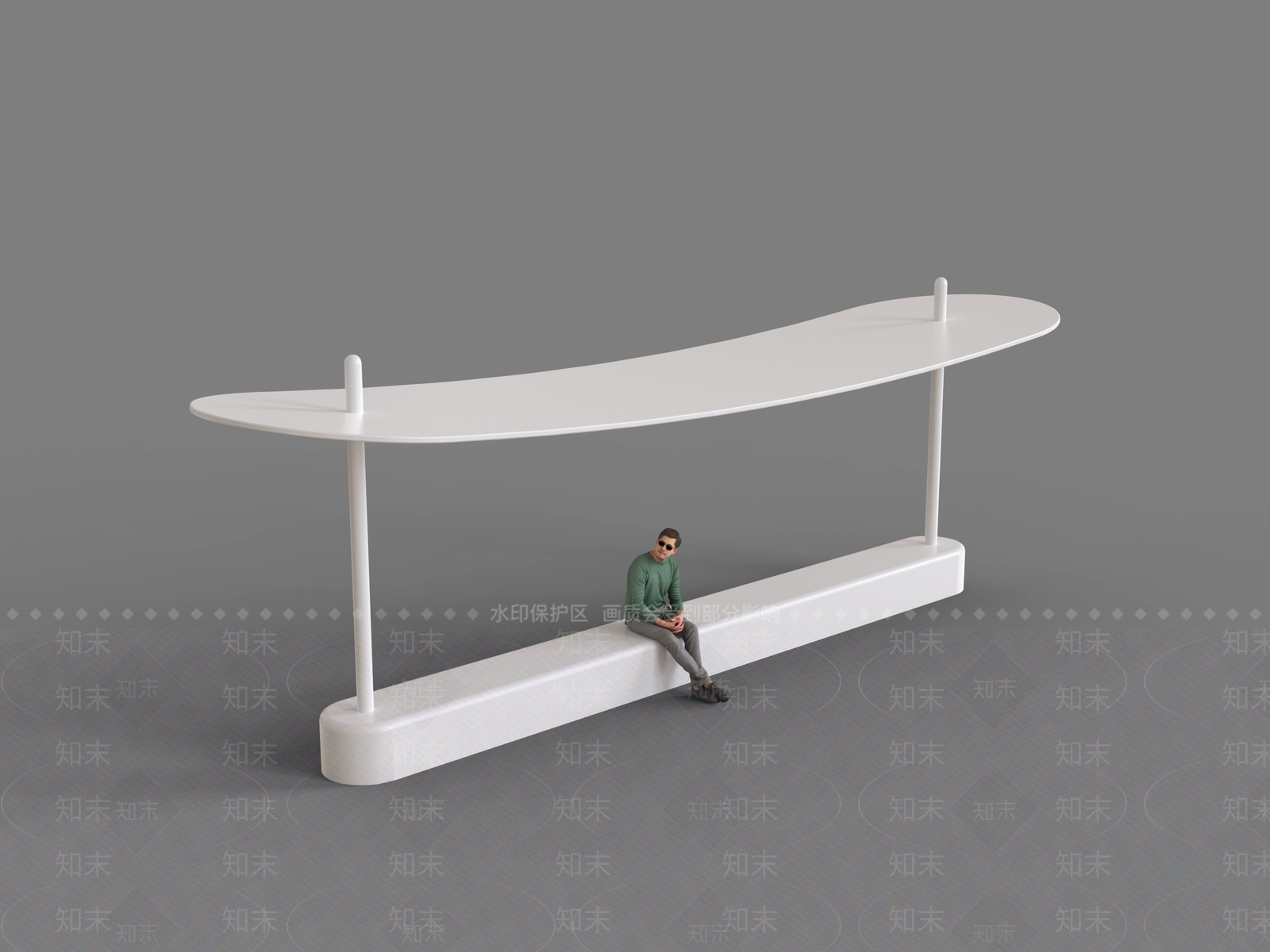 极简户外椅3D模型下载【ID:1232946112】