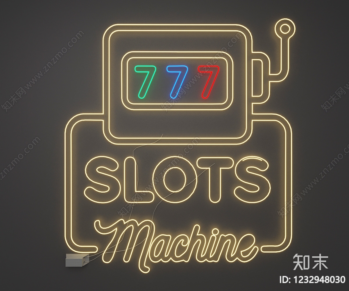 赛博朋克风艺术装置SU模型下载【ID:1232948030】