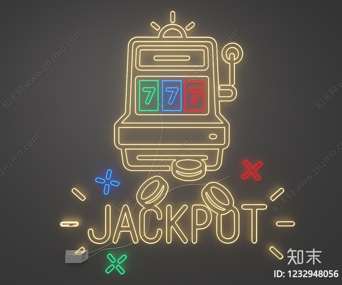 赛博朋克风挂件SU模型下载【ID:1232948056】