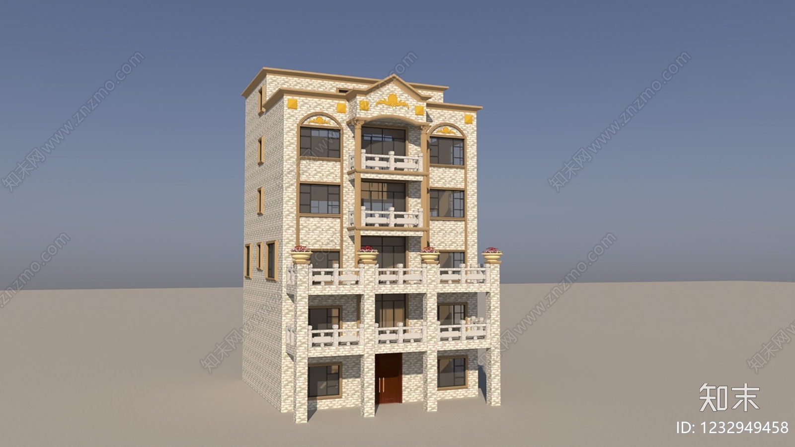 别墅建筑cad施工图下载【ID:1232949458】