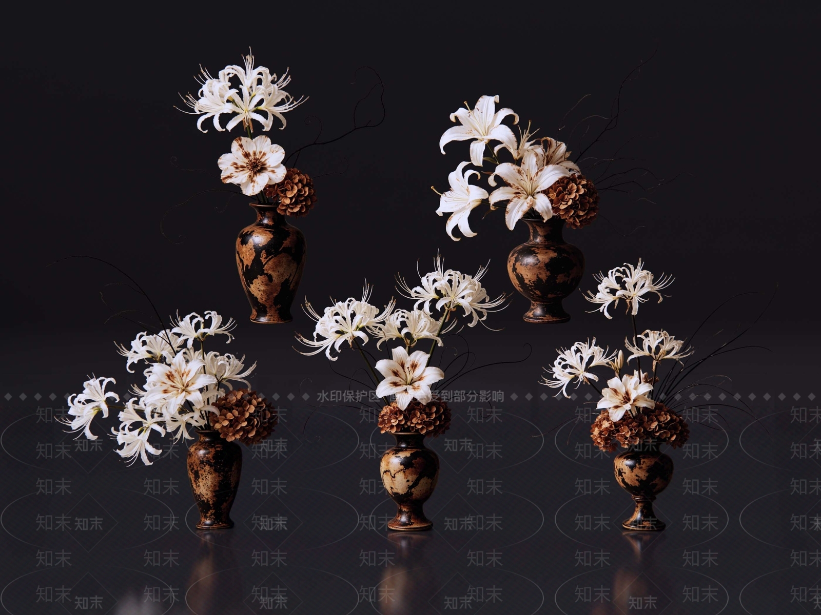 侘寂花瓶SU模型下载【ID:1232950310】