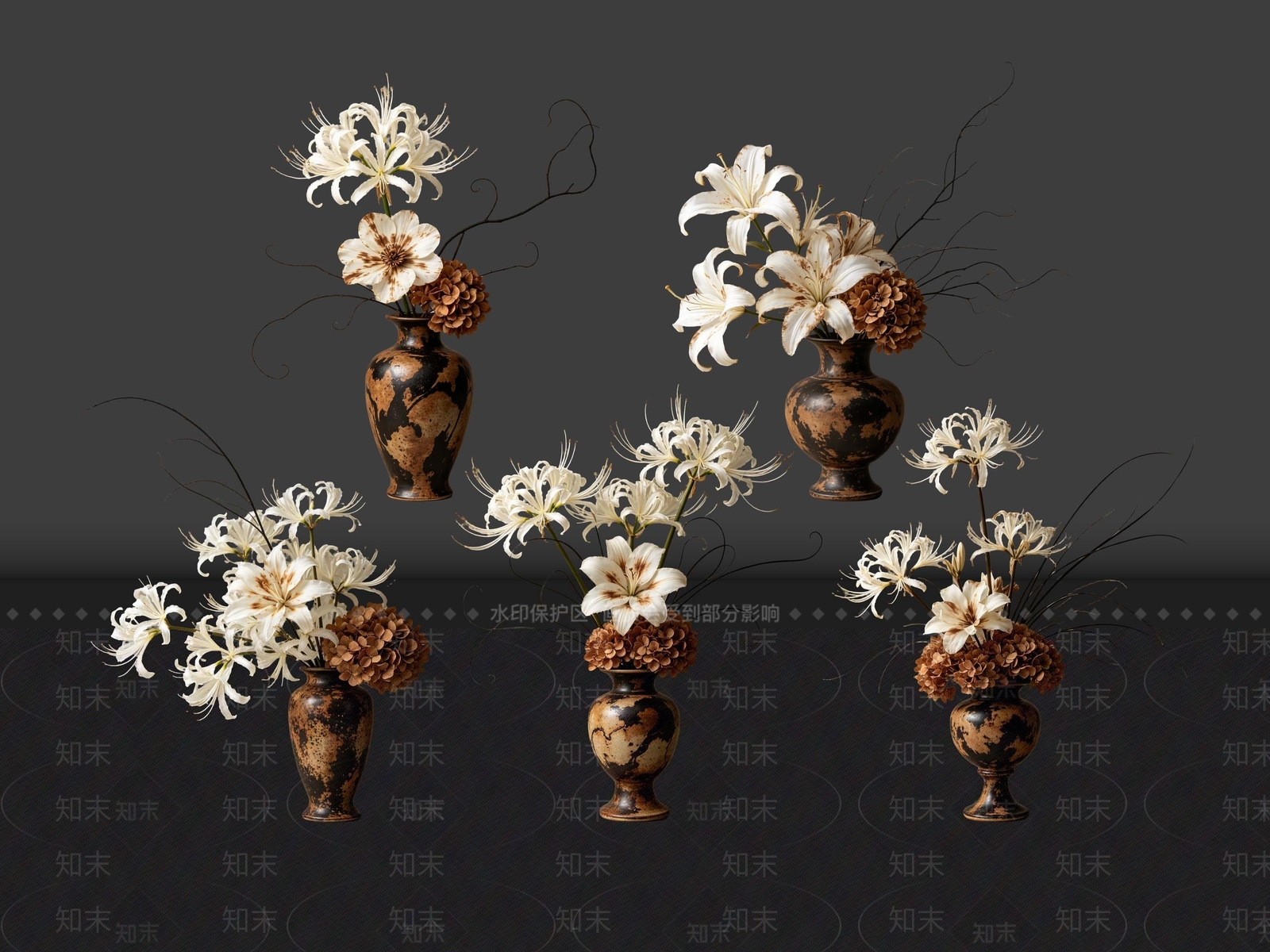 侘寂花瓶SU模型下载【ID:1232950310】