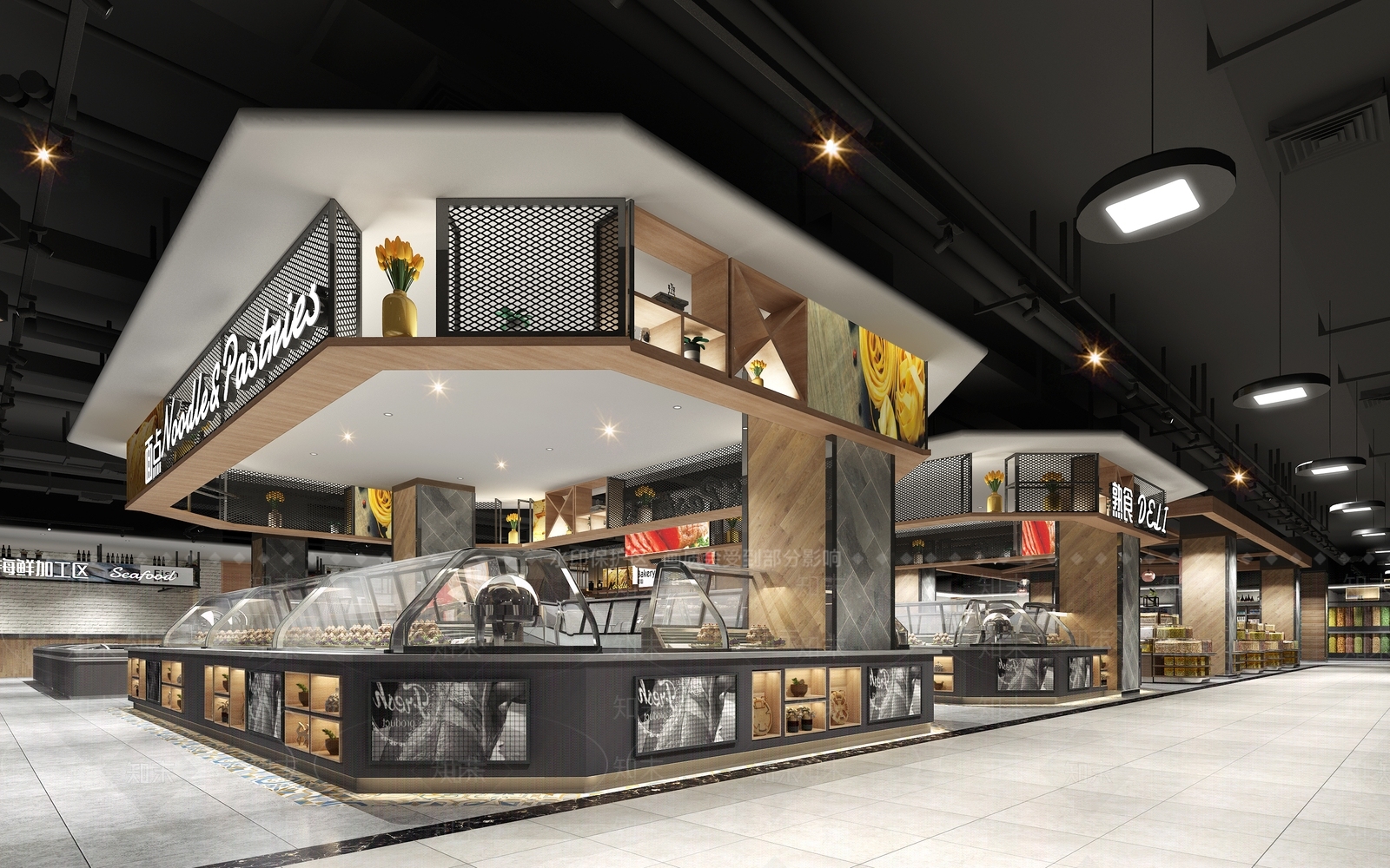 现代超市3D模型下载【ID:1232955423】
