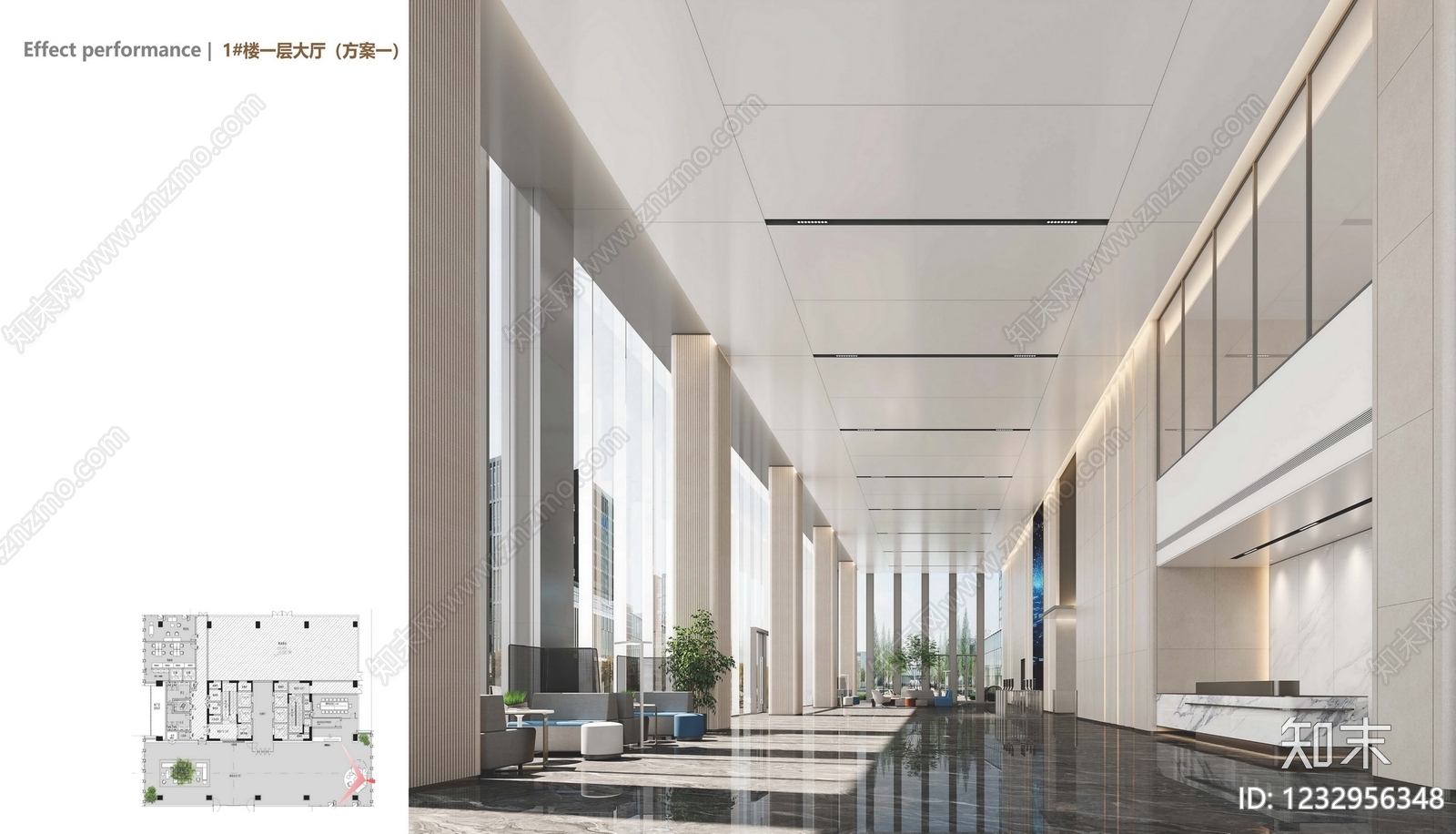 整体办公空间cad施工图下载【ID:1232956348】