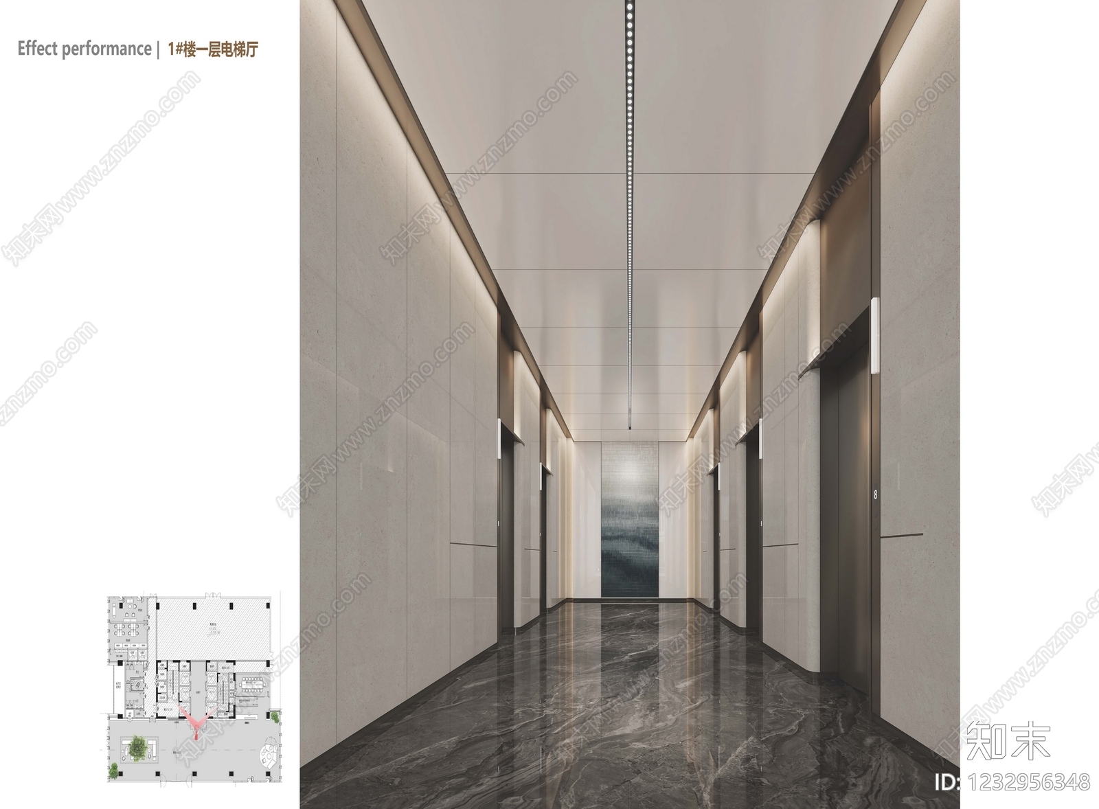 整体办公空间cad施工图下载【ID:1232956348】