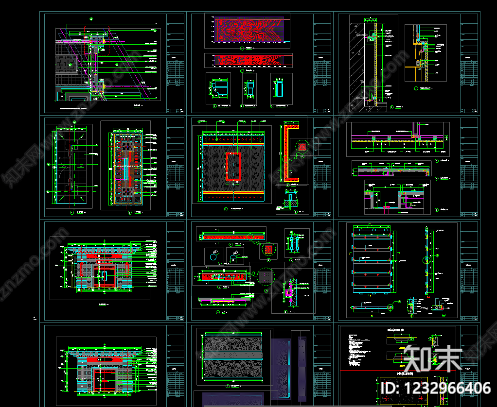 庭院cad施工图下载【ID:1232966406】