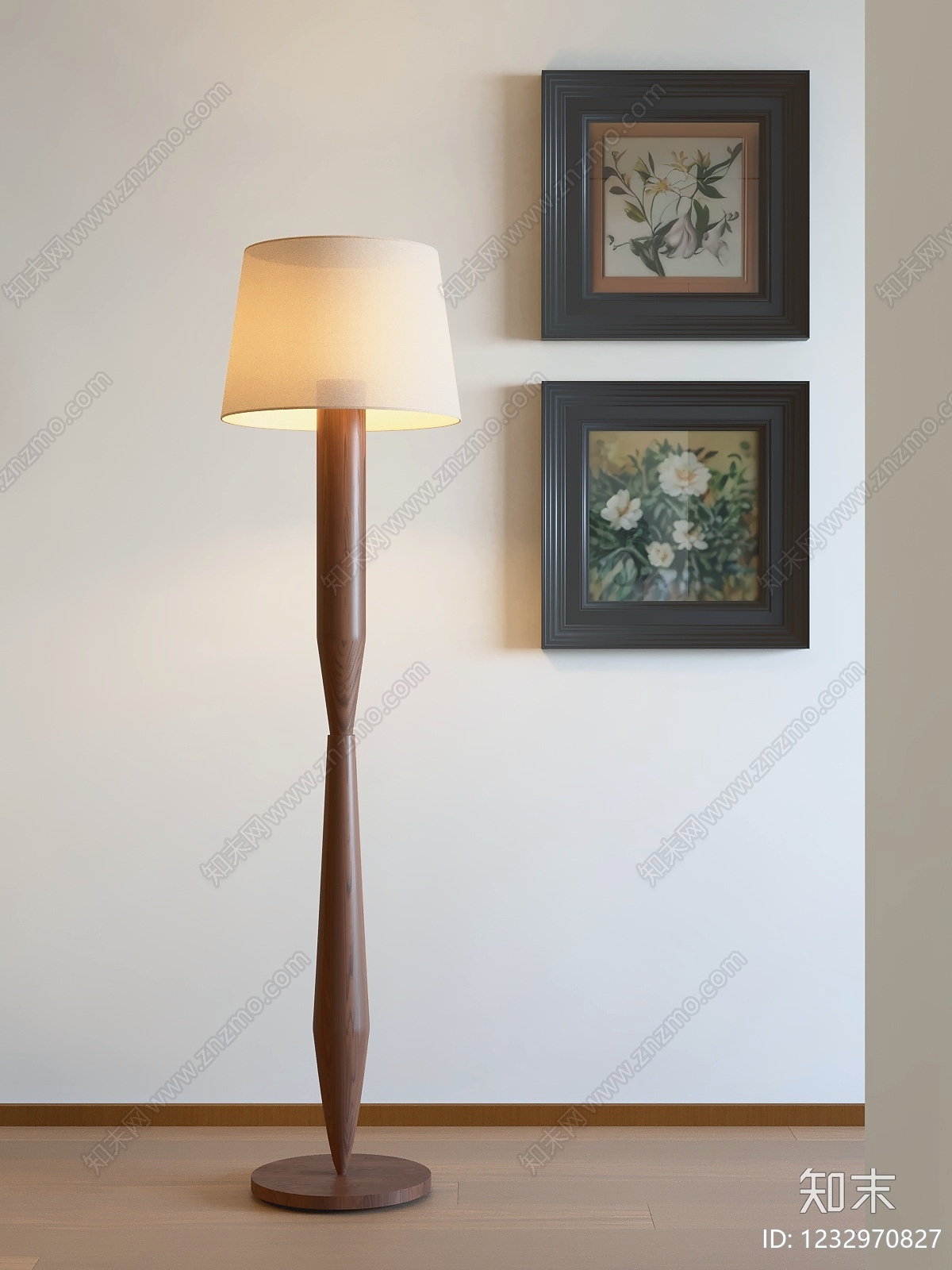中古风落地灯3D模型下载【ID:1232970827】