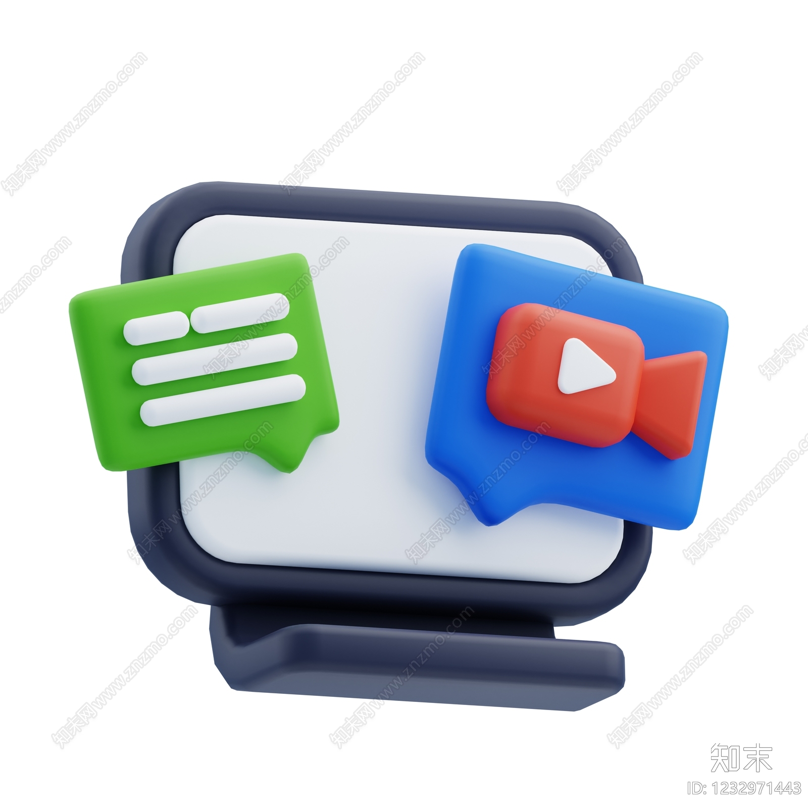 logo3D模型渲染效果图