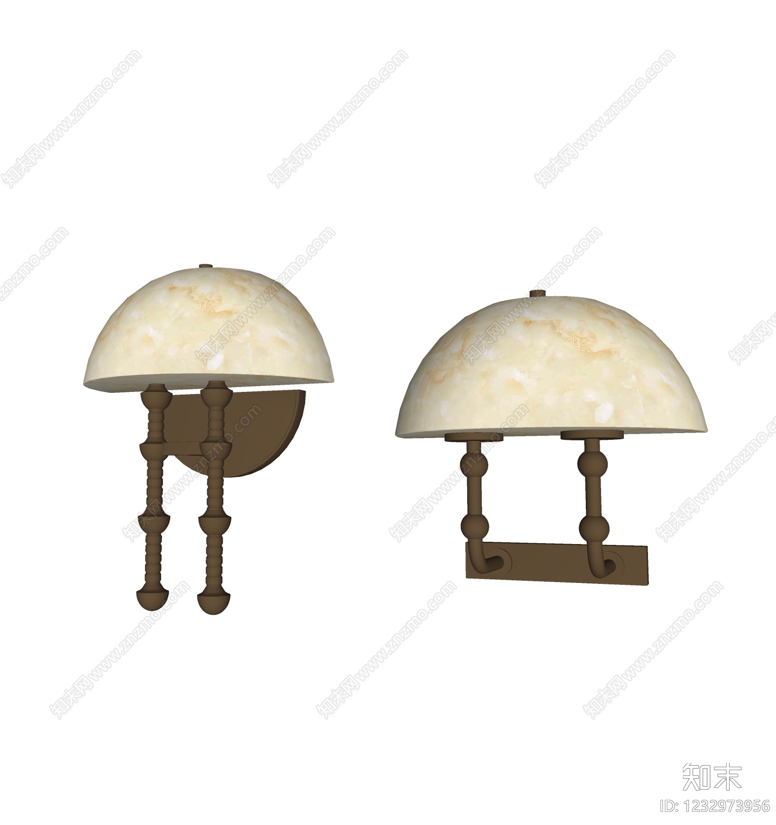 中古风镜前灯SU模型下载【ID:1232973956】