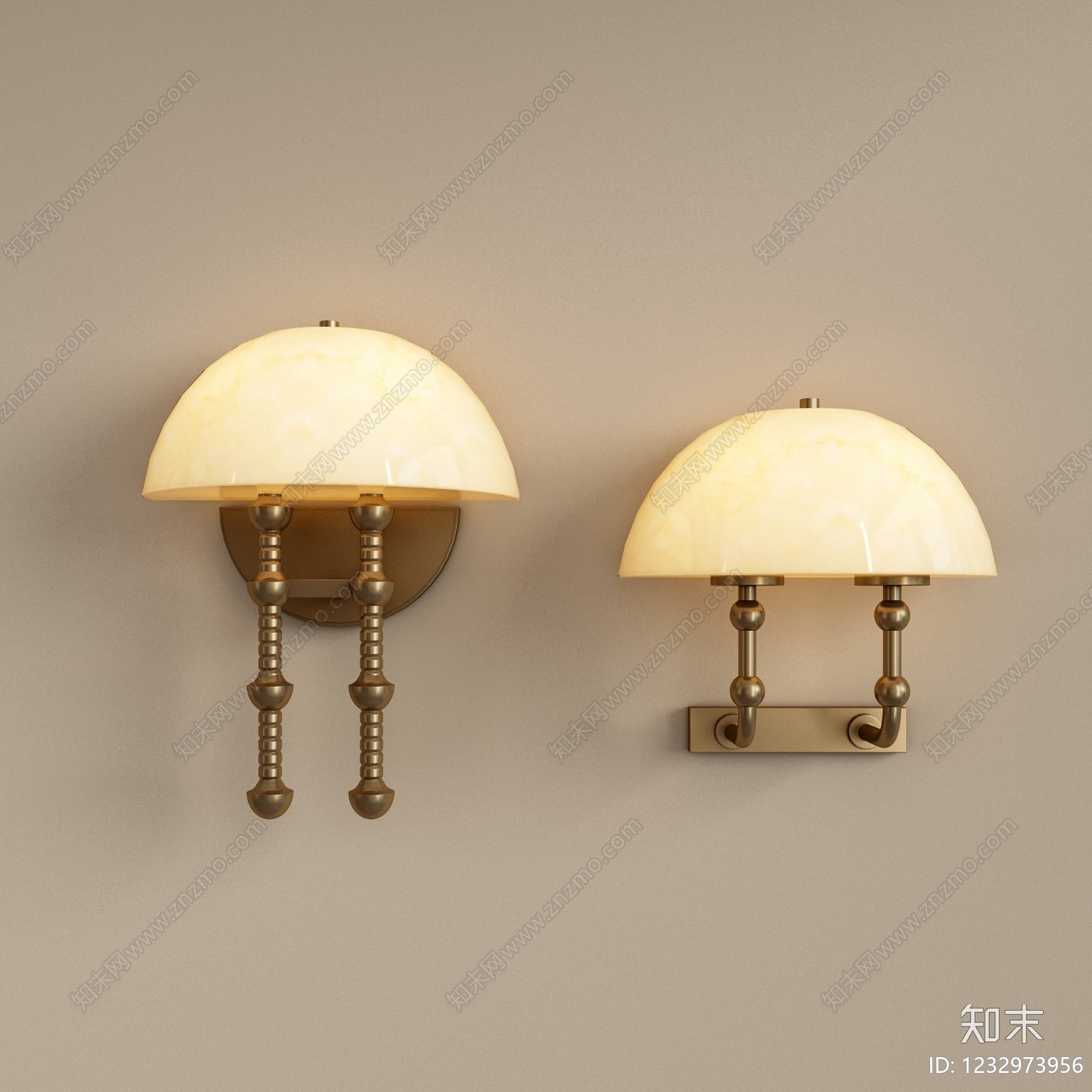 中古风镜前灯SU模型下载【ID:1232973956】