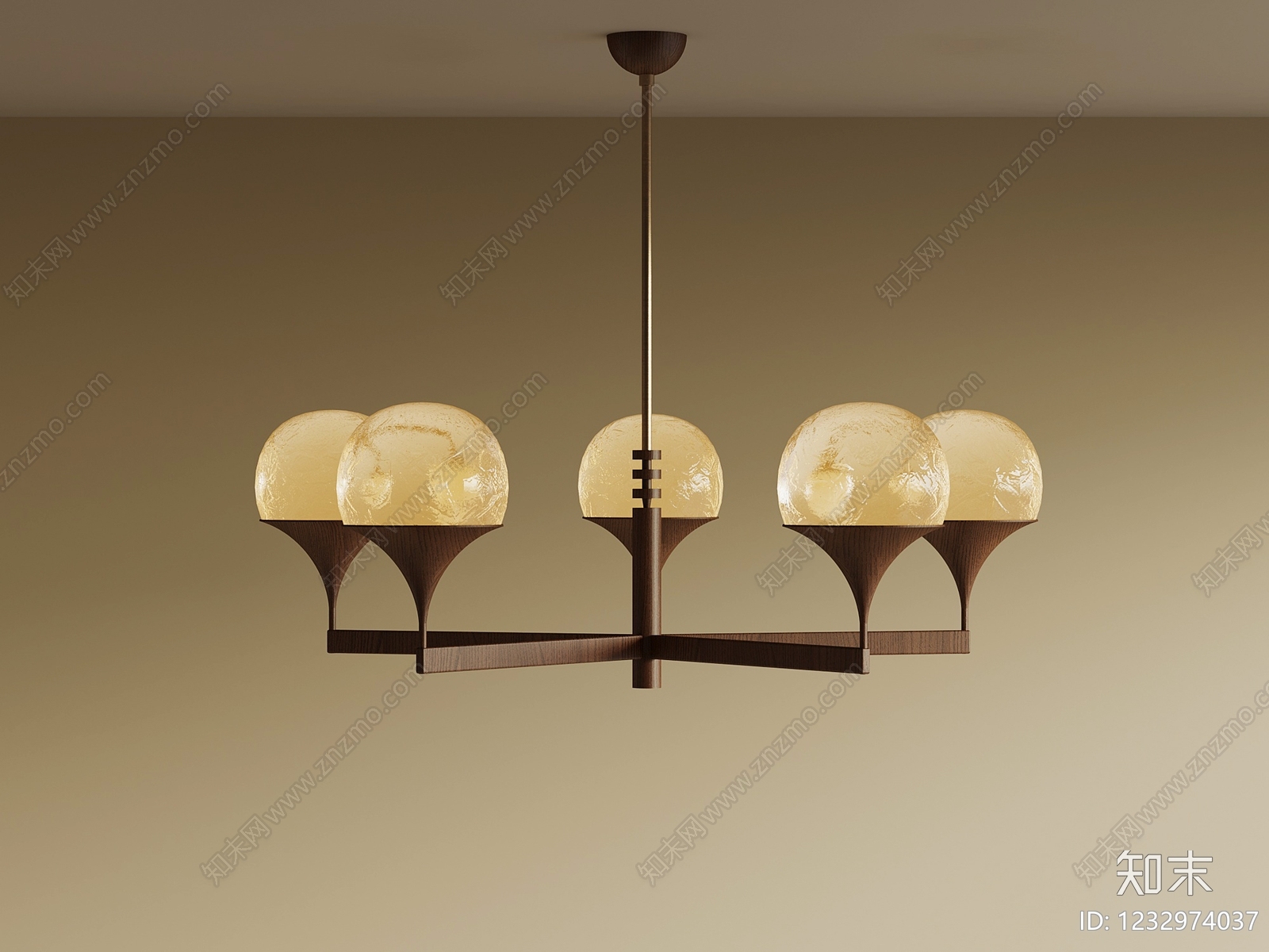 中古风艺术吊灯SU模型下载【ID:1232974037】
