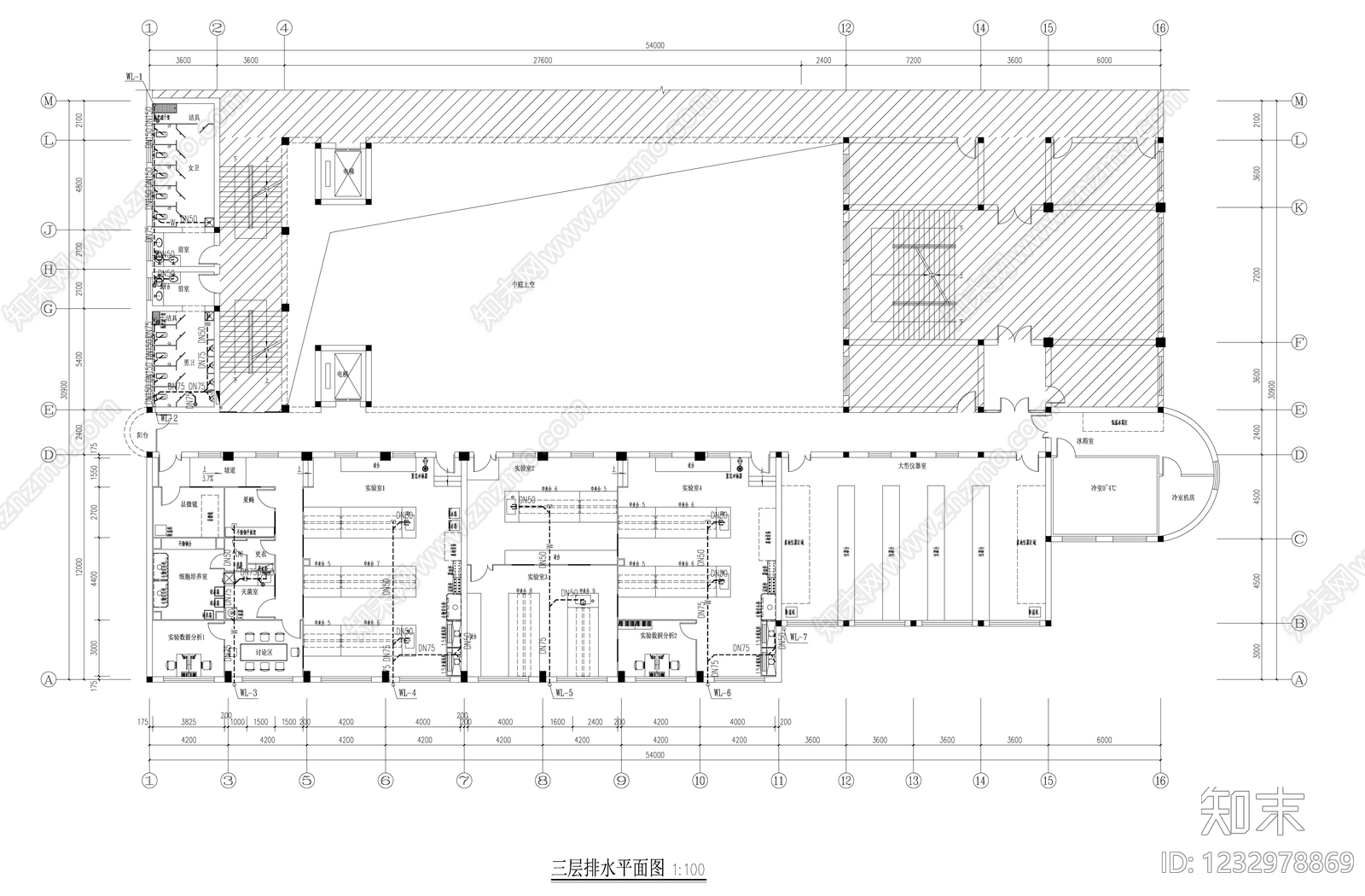实验室cad施工图下载【ID:1232978869】