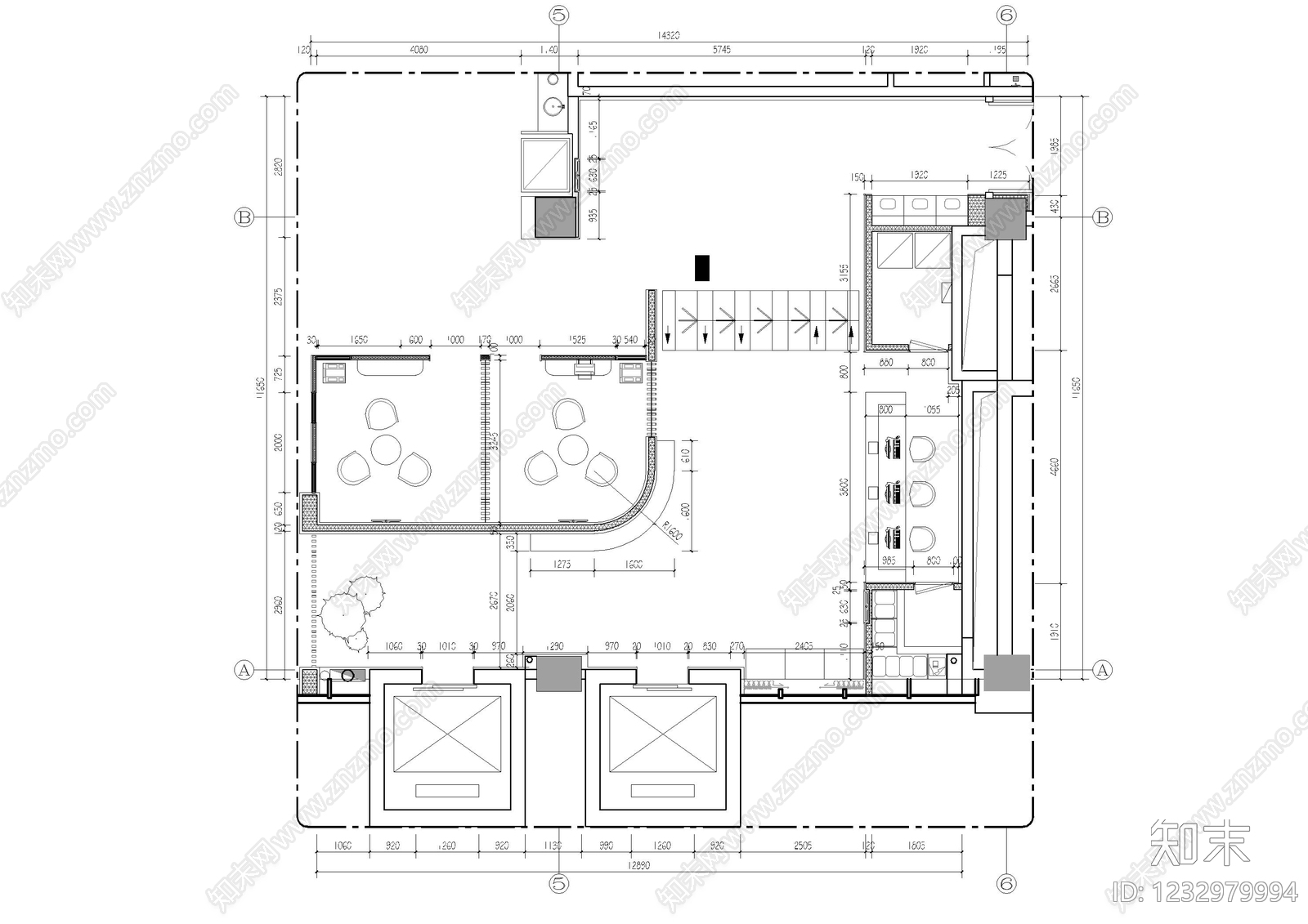 健身房cad施工图下载【ID:1232979994】