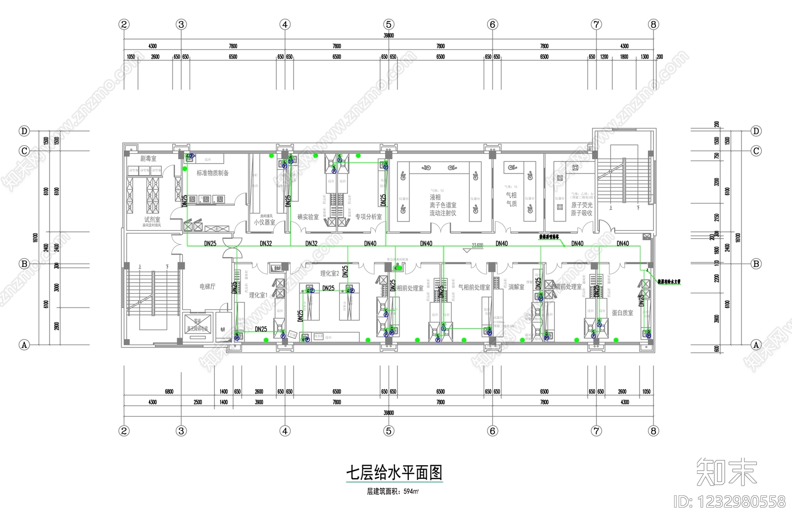 实验室cad施工图下载【ID:1232980558】