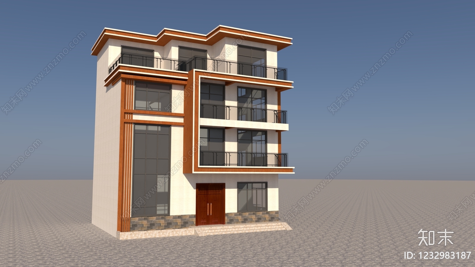 别墅建筑cad施工图下载【ID:1232983187】