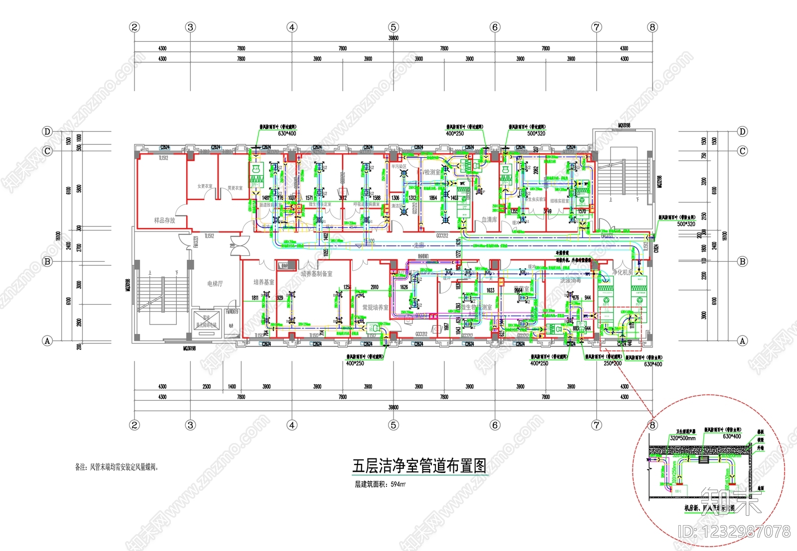 实验室cad施工图下载【ID:1232987078】
