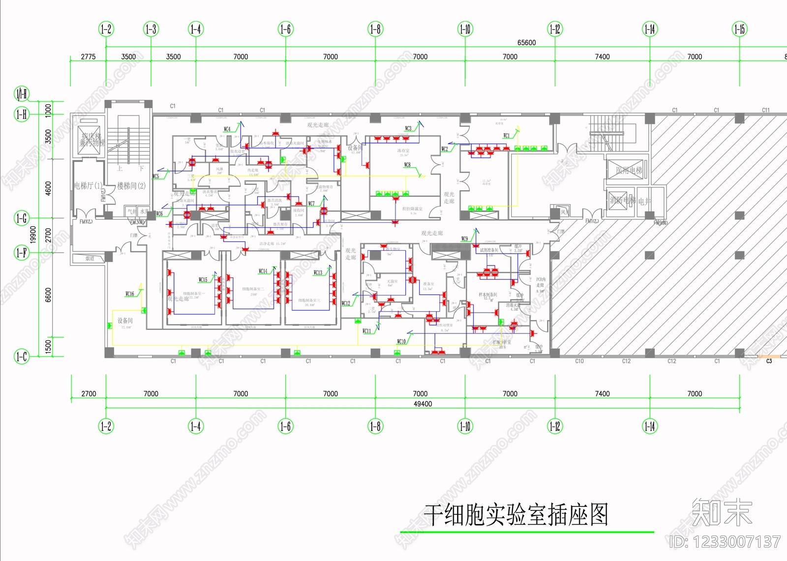实验室cad施工图下载【ID:1233007137】