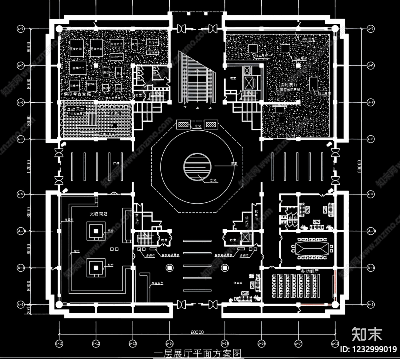 企业展厅cad施工图下载【ID:1232999019】