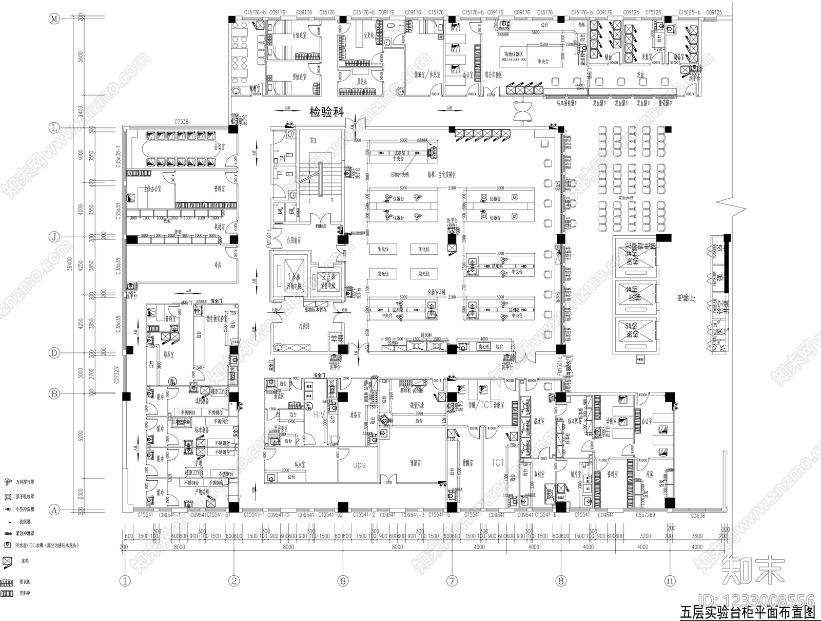 实验室cad施工图下载【ID:1233008556】
