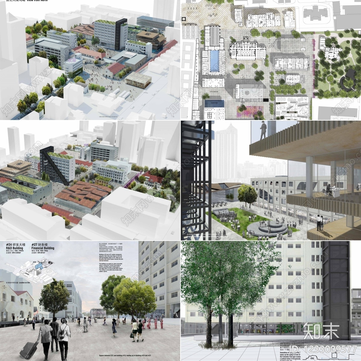 产业园建筑cad施工图下载【ID:1233009577】