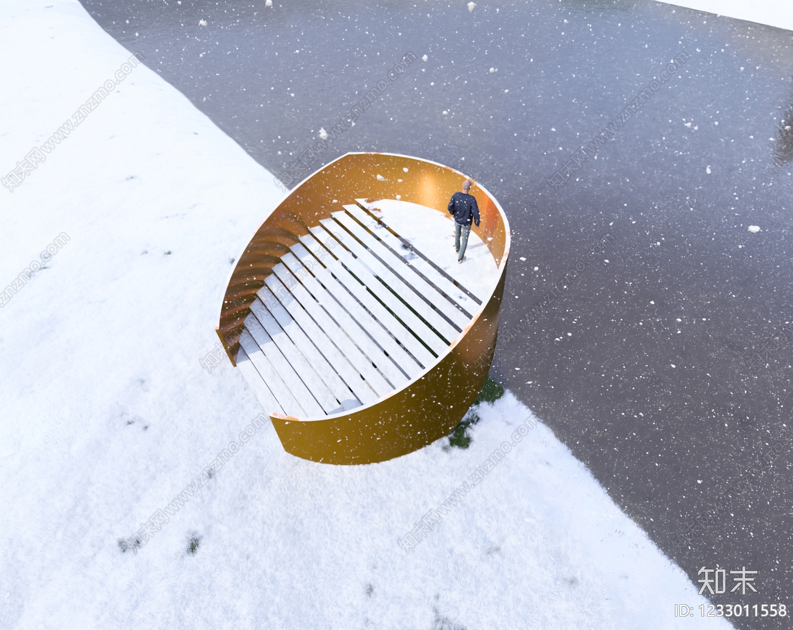 现代主义观景平台3D模型下载【ID:1233011558】
