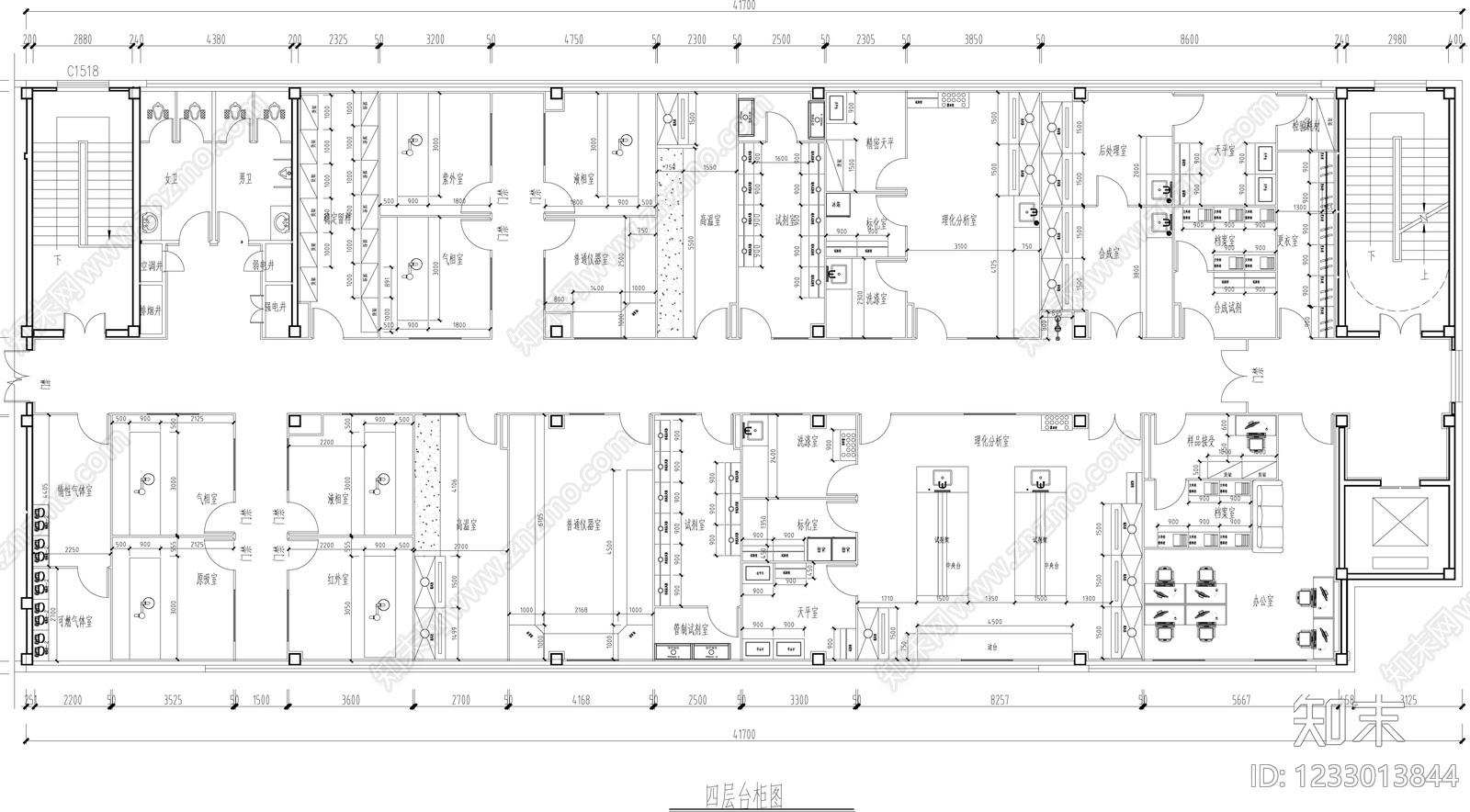 实验室cad施工图下载【ID:1233013844】