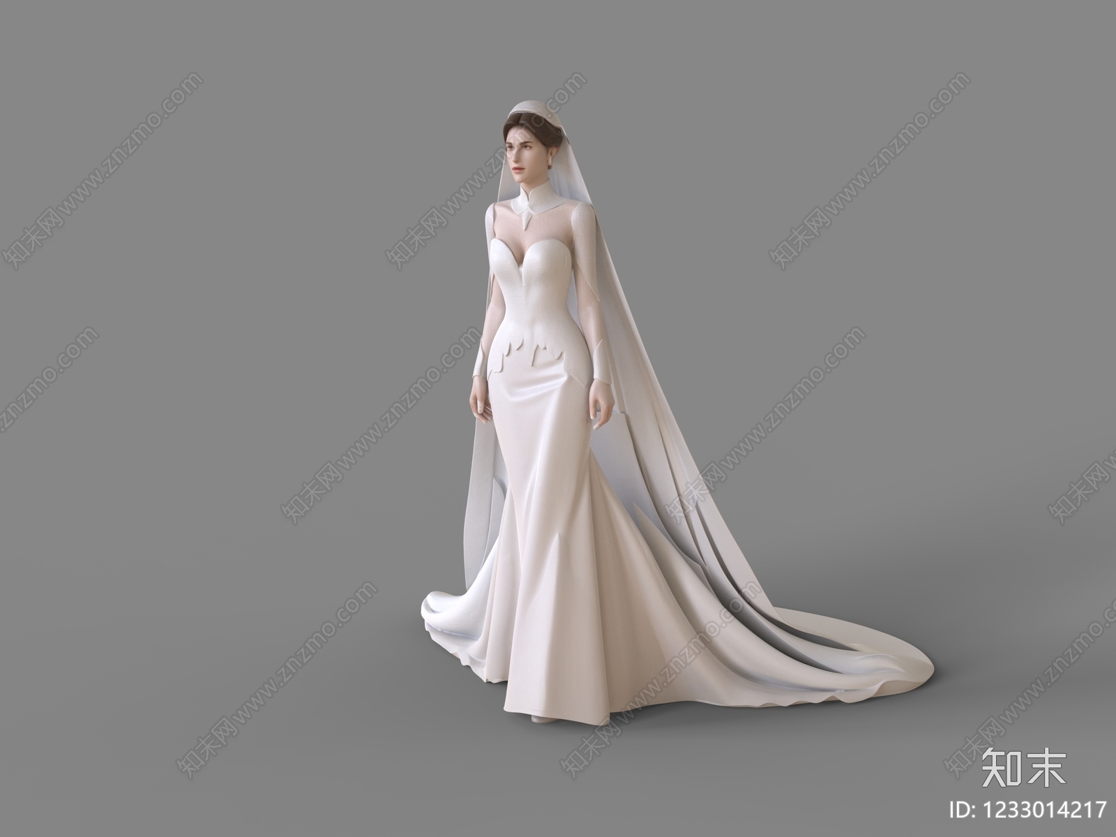 极简女人3D模型下载【ID:1233014217】