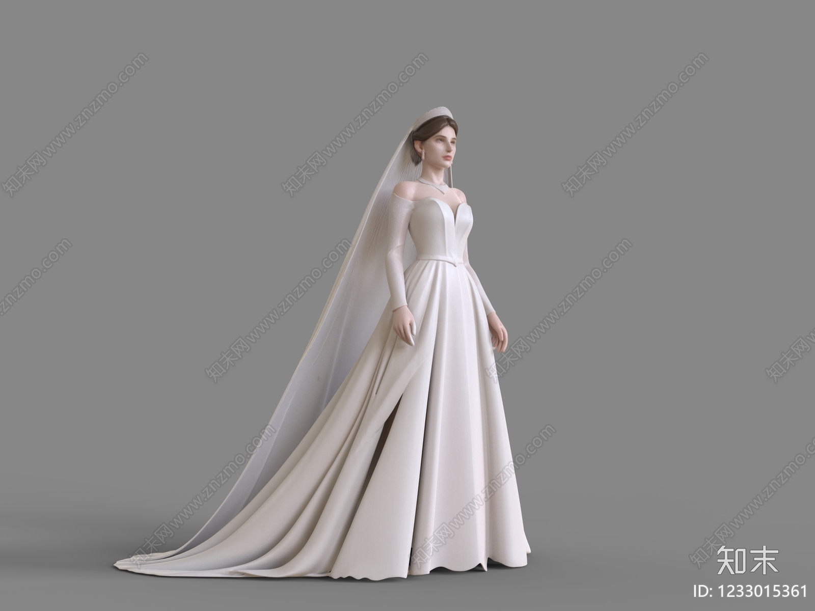 极简女人3D模型下载【ID:1233015361】