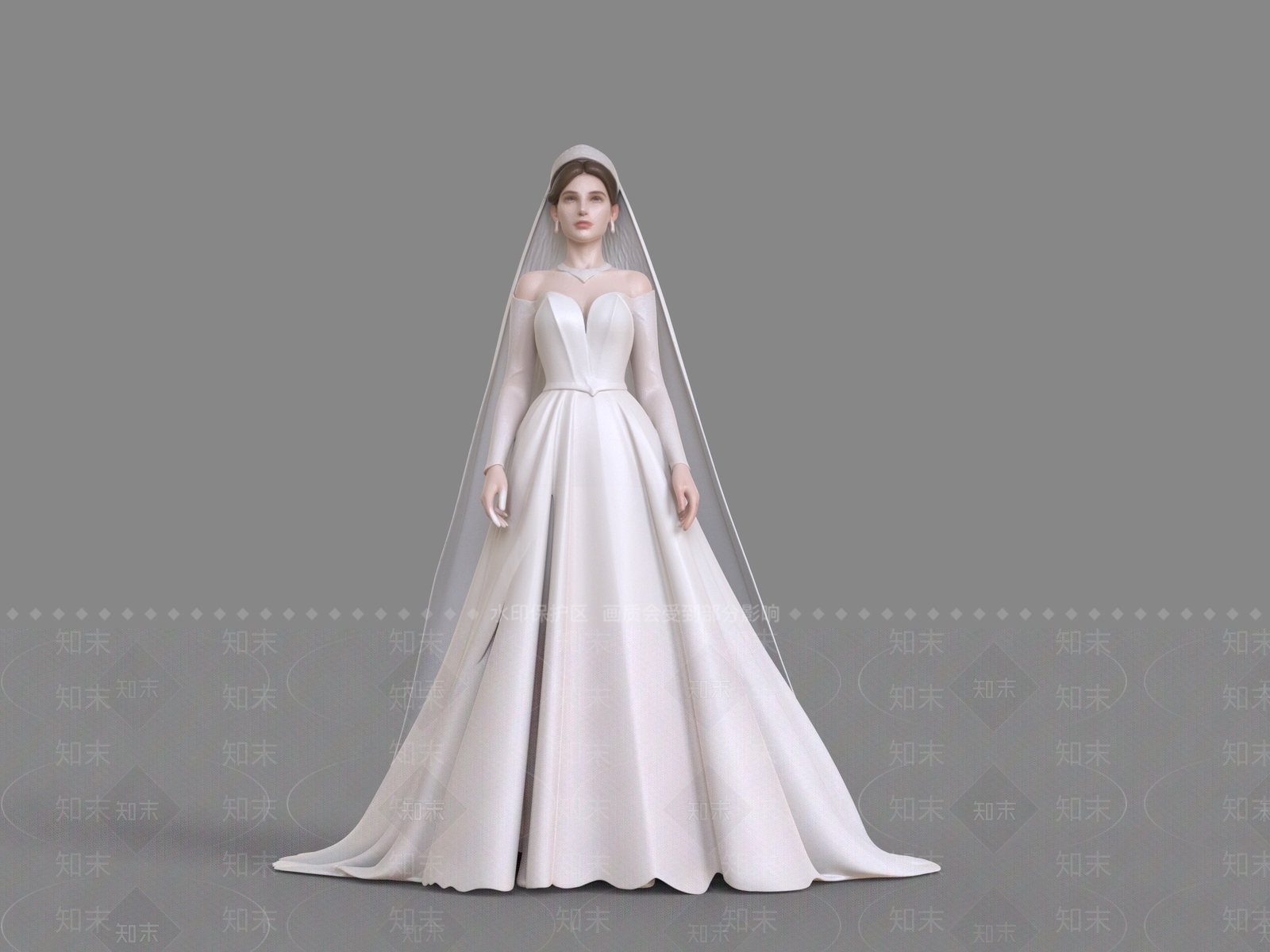 极简女人SU模型下载【ID:1233016346】