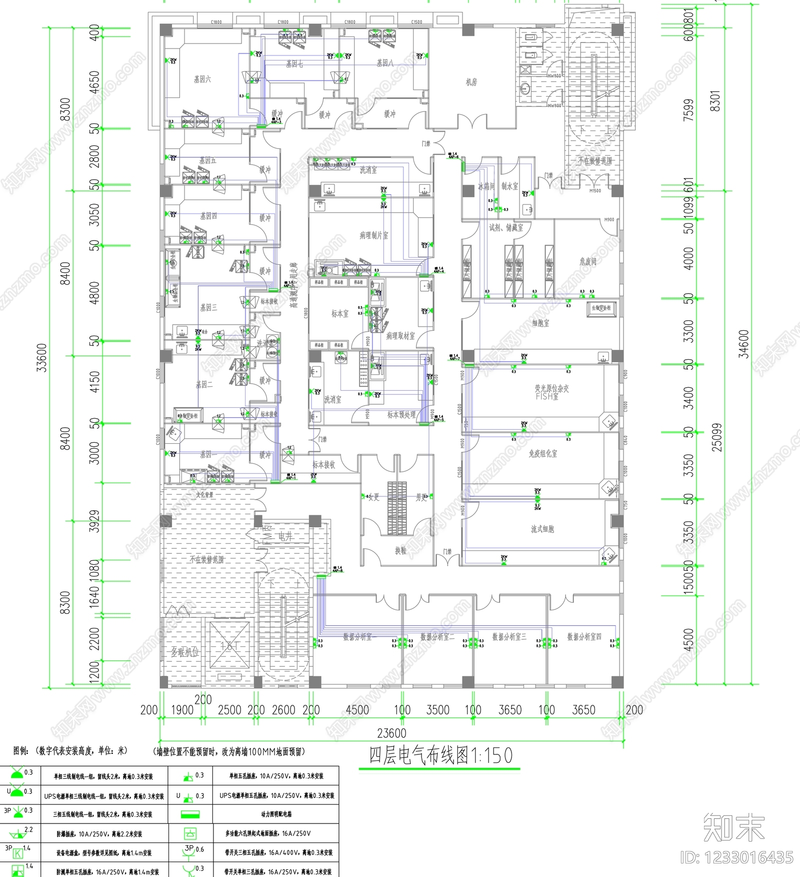 实验室cad施工图下载【ID:1233016435】