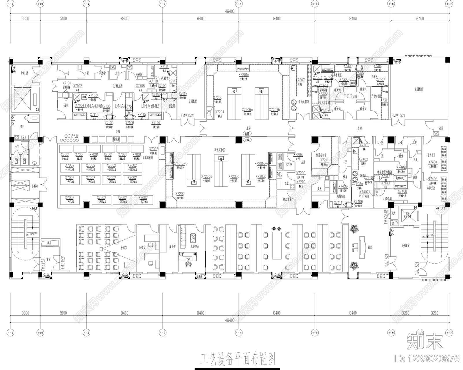 实验室cad施工图下载【ID:1233020676】