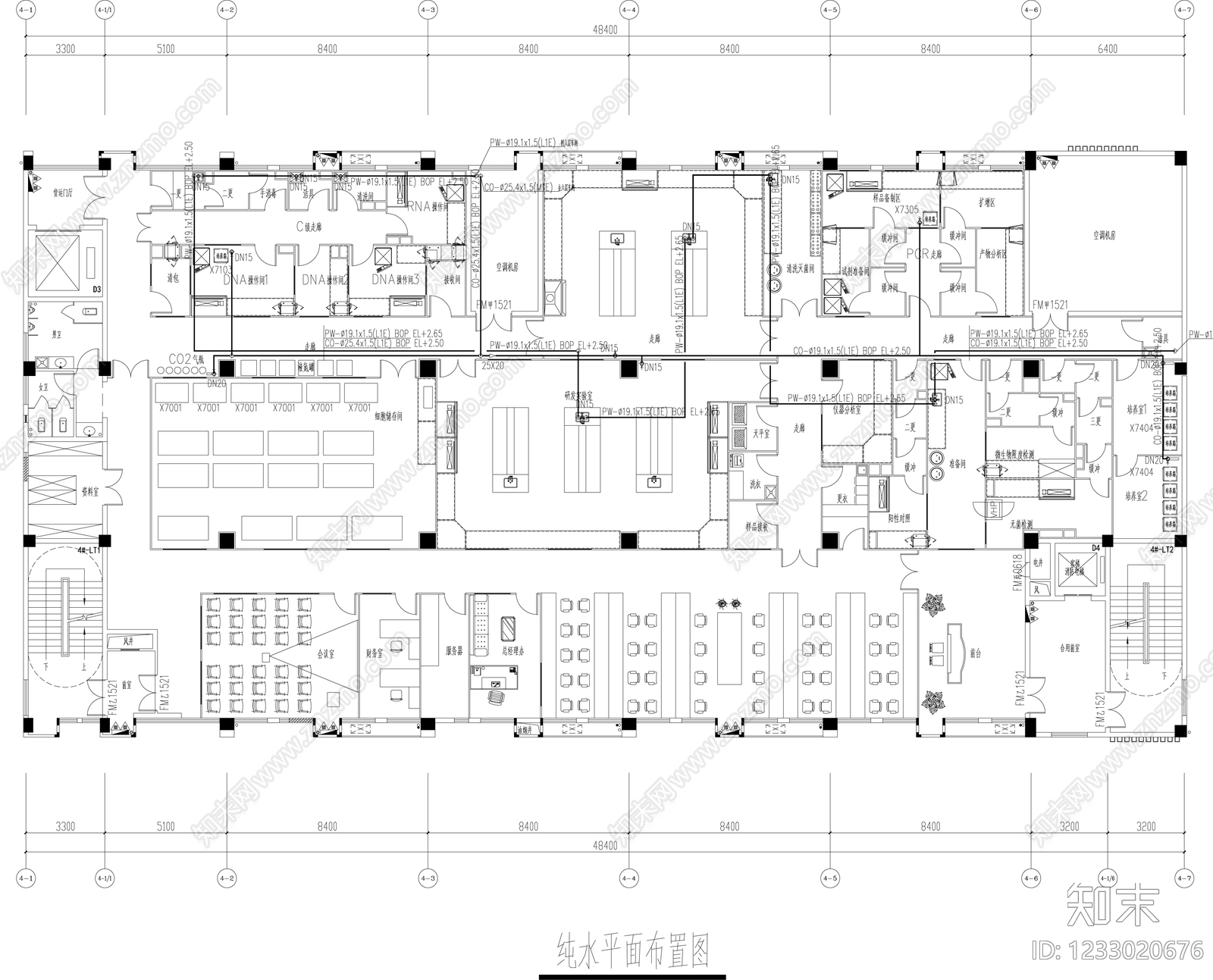 实验室cad施工图下载【ID:1233020676】