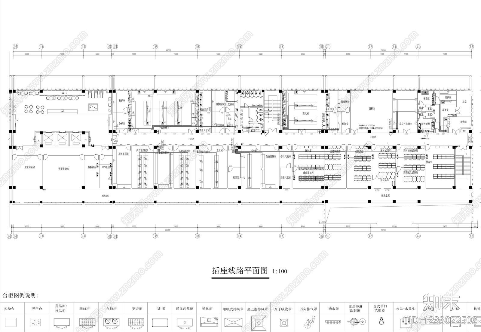 实验室cad施工图下载【ID:1233022502】