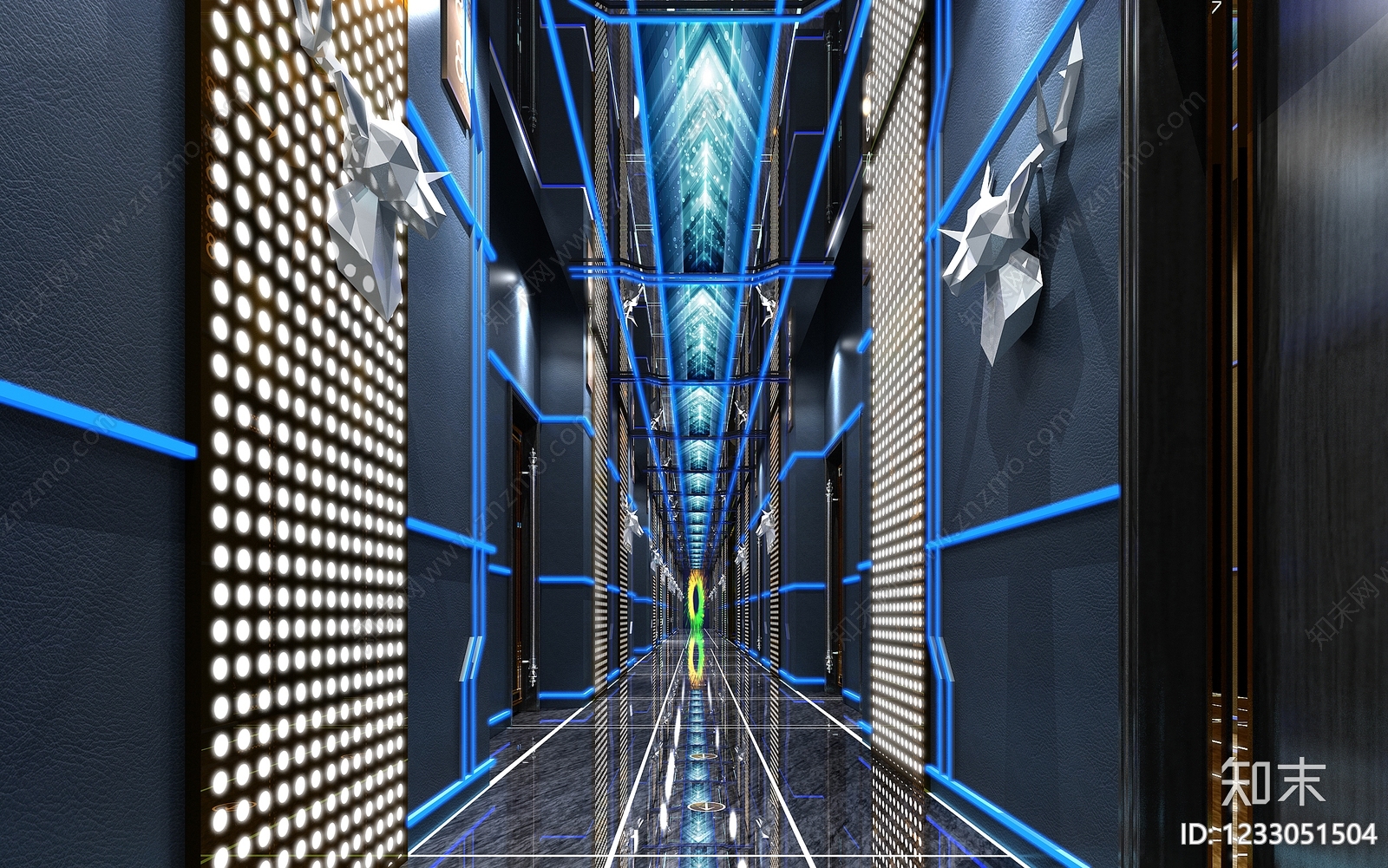 赛博朋克风KTV3D模型下载【ID:1233051504】